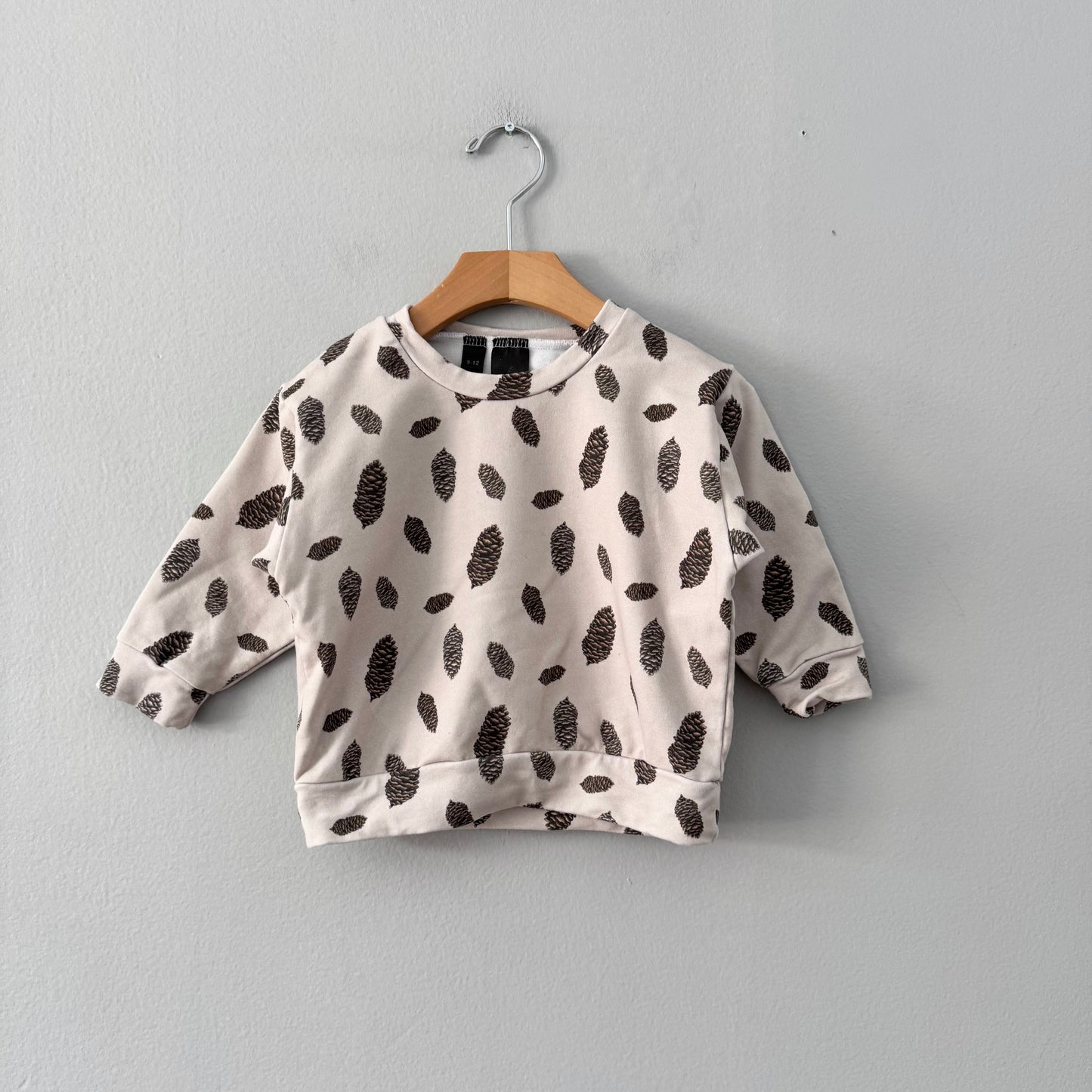 Unknown brand / Pinecones sweatshirt / 9-12M