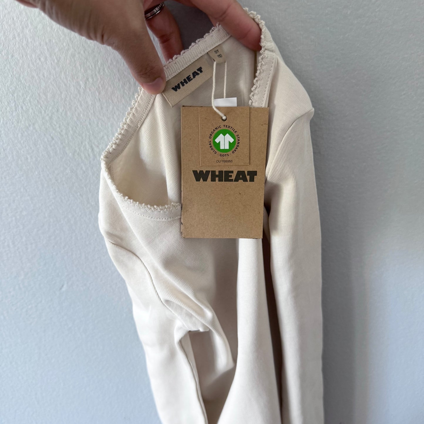 Wheat / Beige long sleeve top / 5Y - New with tag