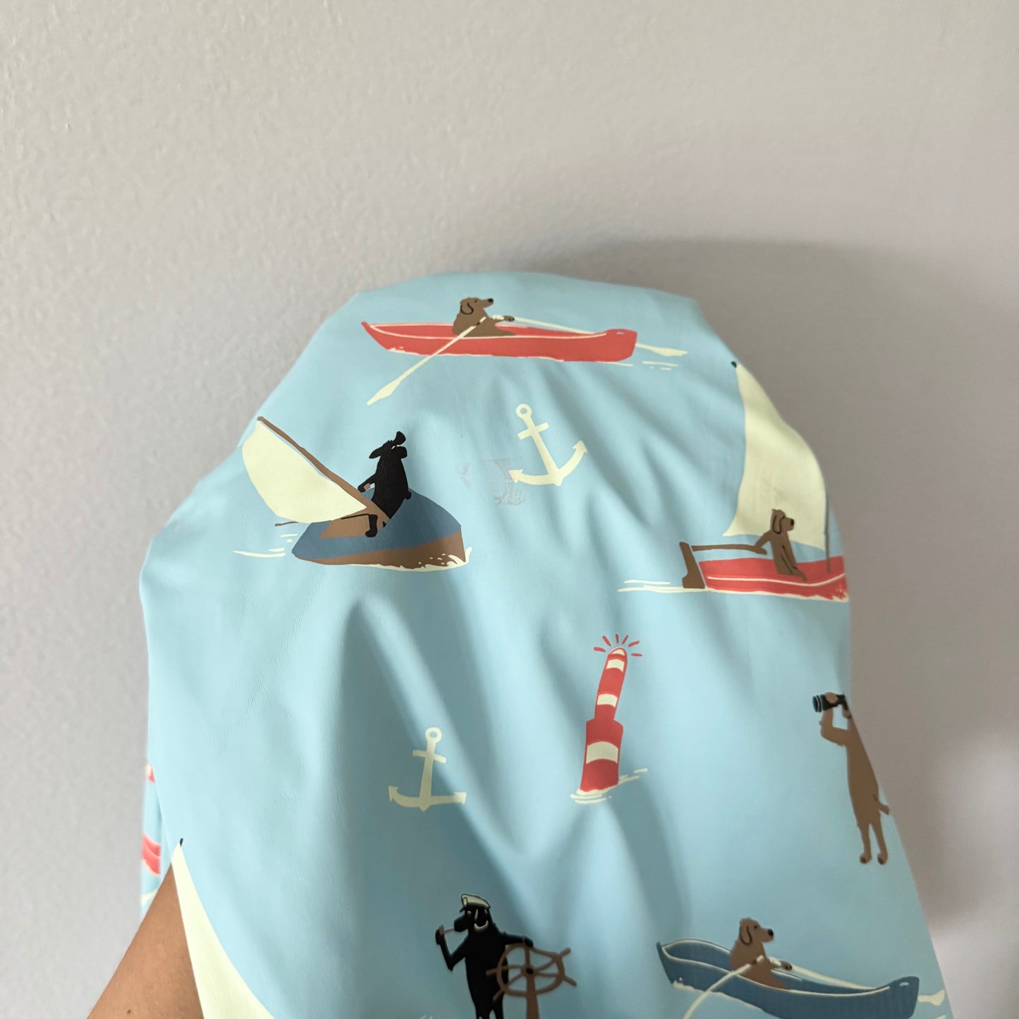 Hatley / Light blue x boat rain jacket / 5Y
