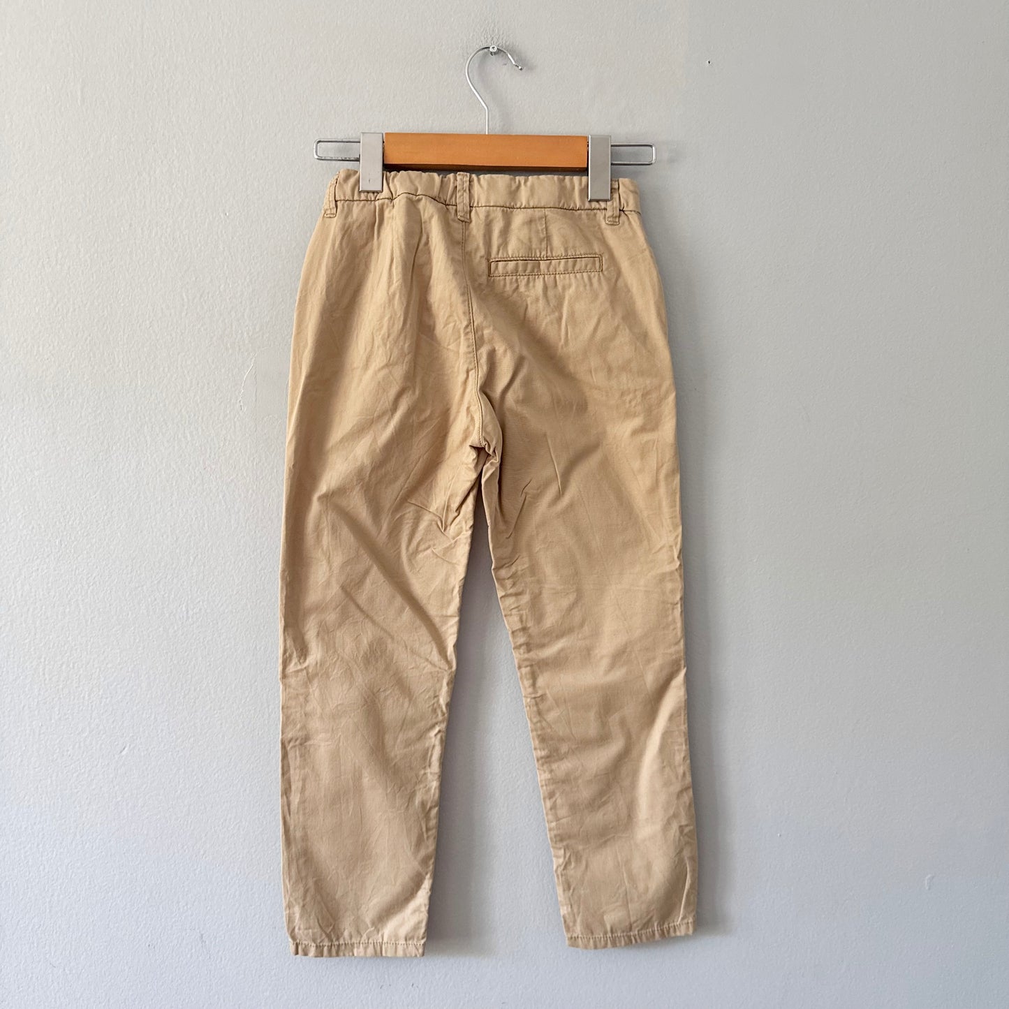H&M / Thin beige chino pants / 6-7Y