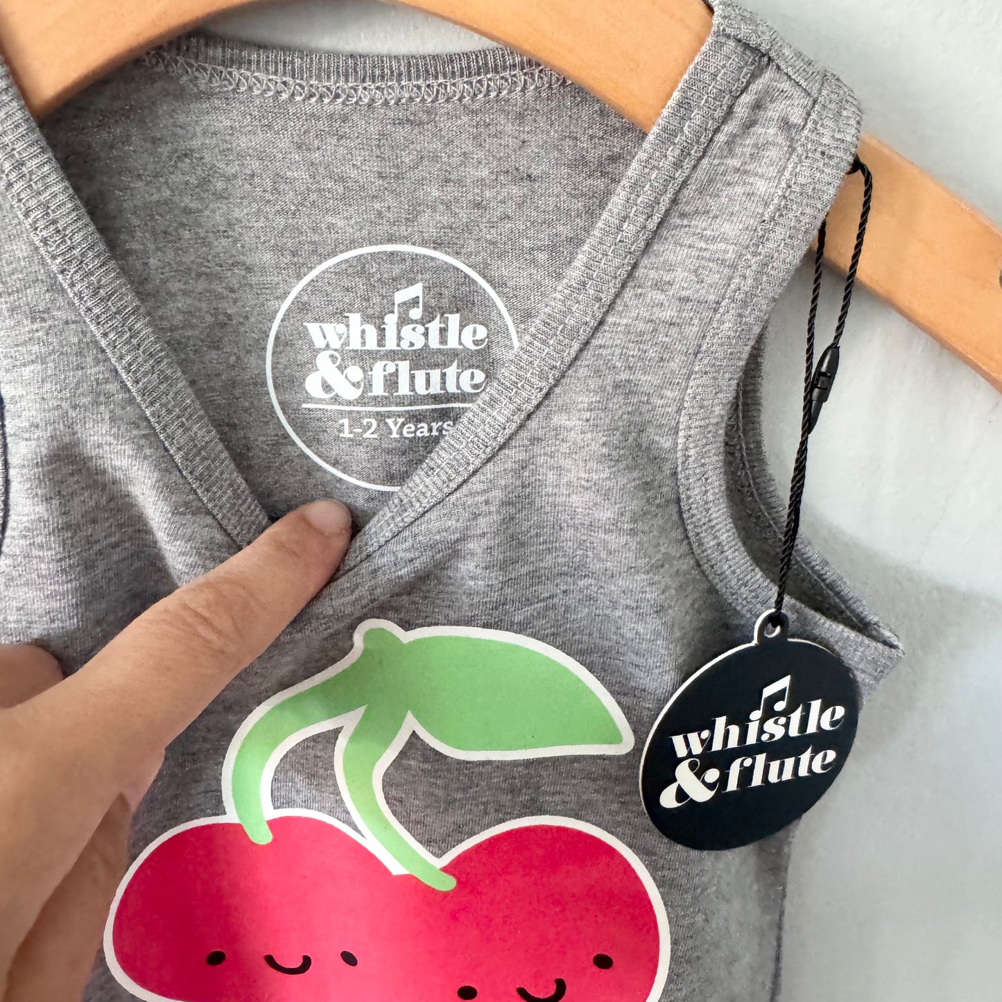 Whistle & Flute / Kawaii Cherry Tank Top / 1-2T - New with tag, 2 available
