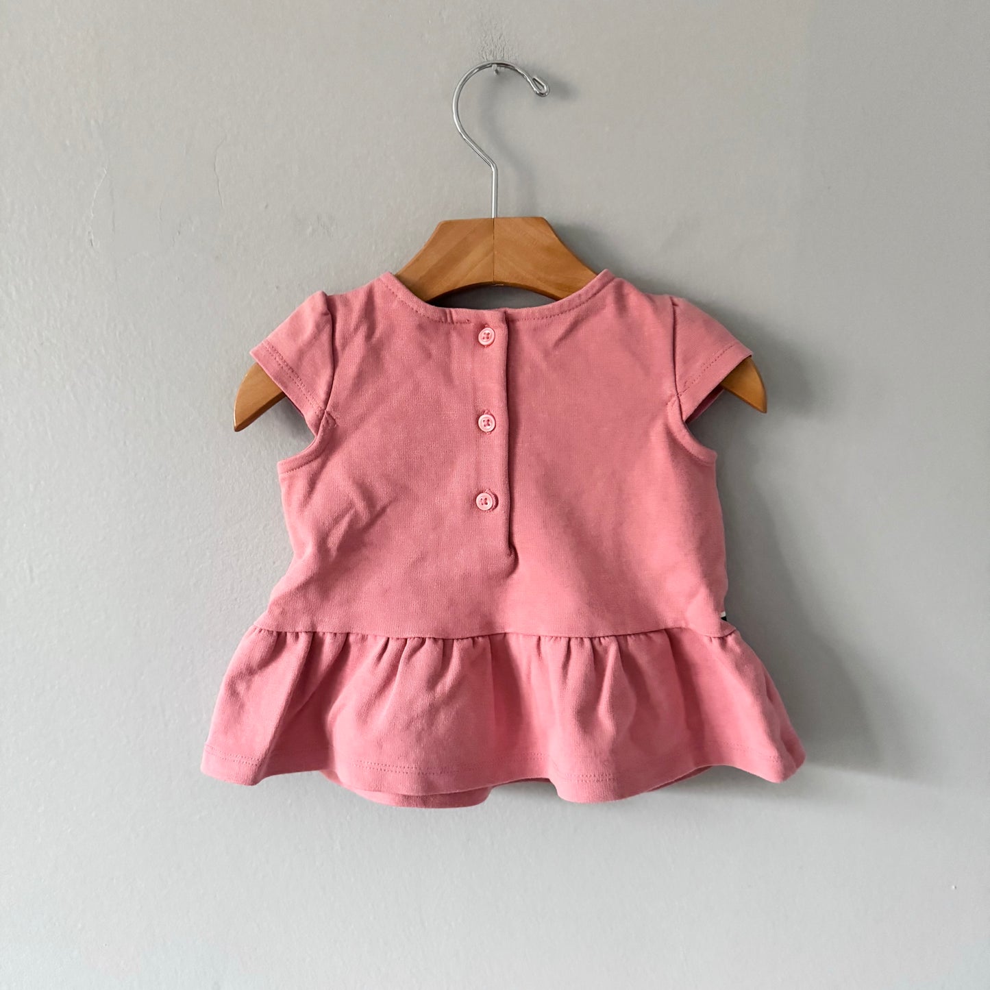 Janie & Jack / Tunique à volants rose / 12-18M