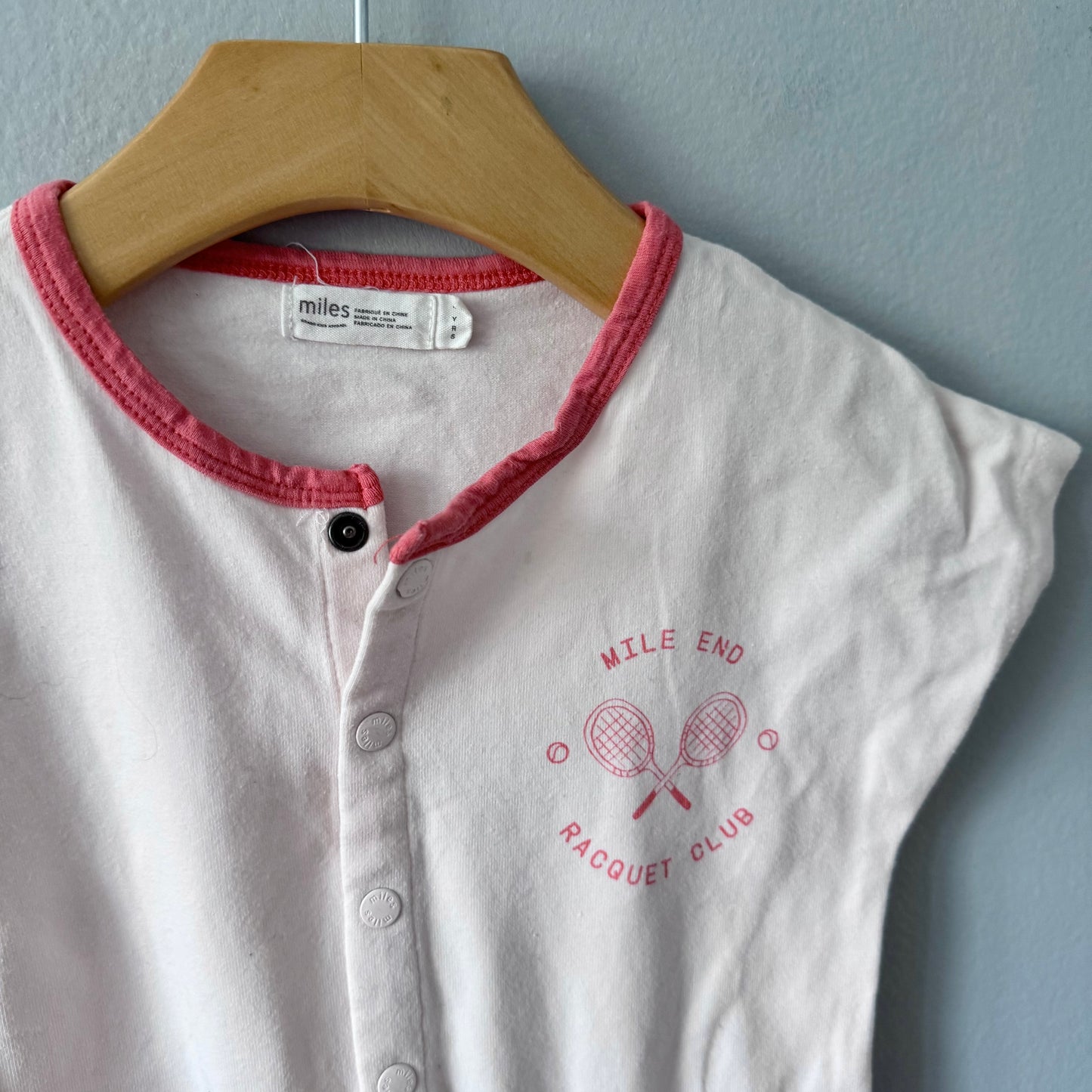 Miles baby / Racquet club romper / 4Y