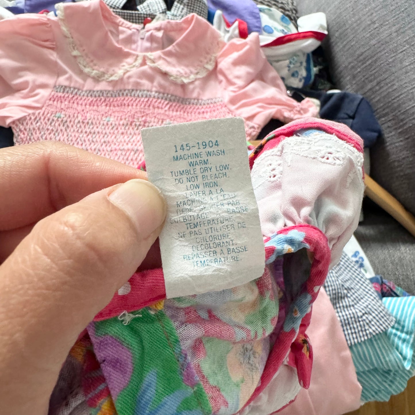Vintage / Pink floral dress / 24M