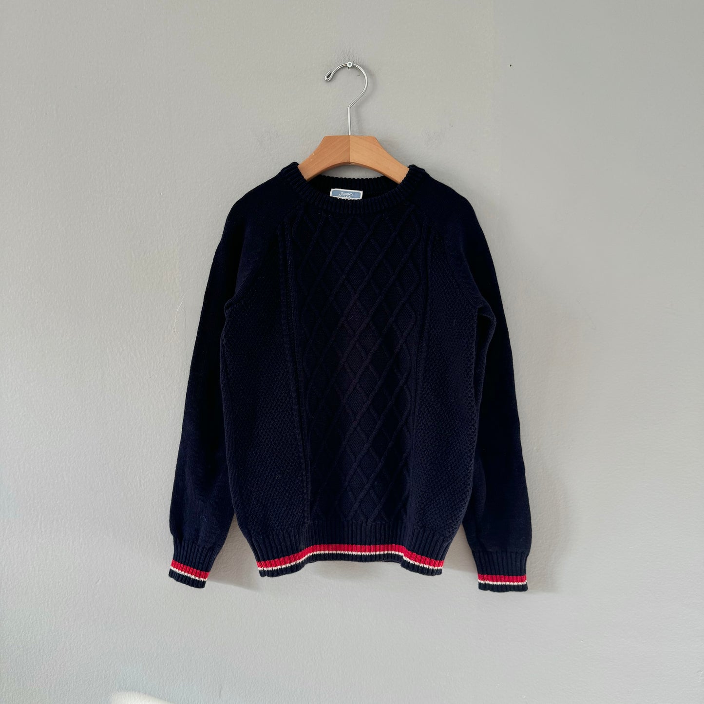Jacadi / Navy knit pullover / 8Y