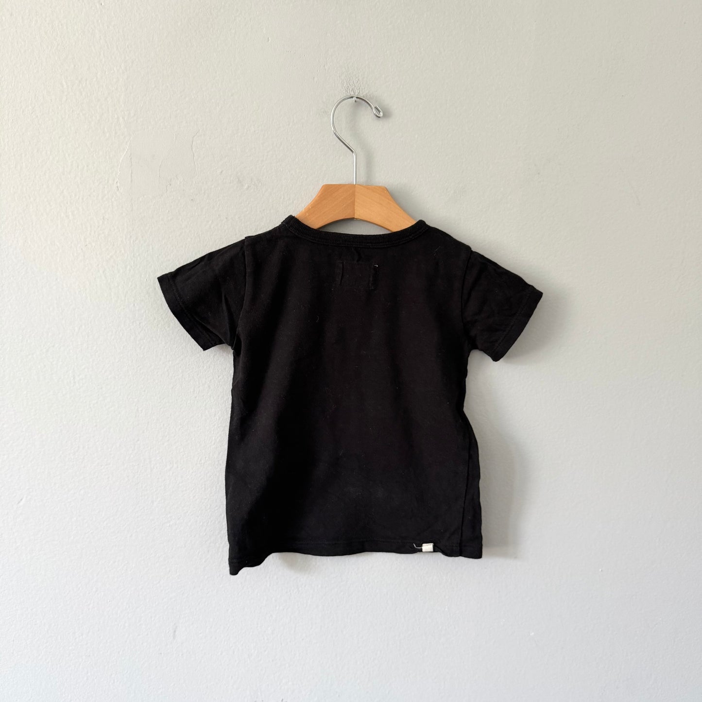 Mini Mioche / Black short sleeve T-shirt / 1-2Y
