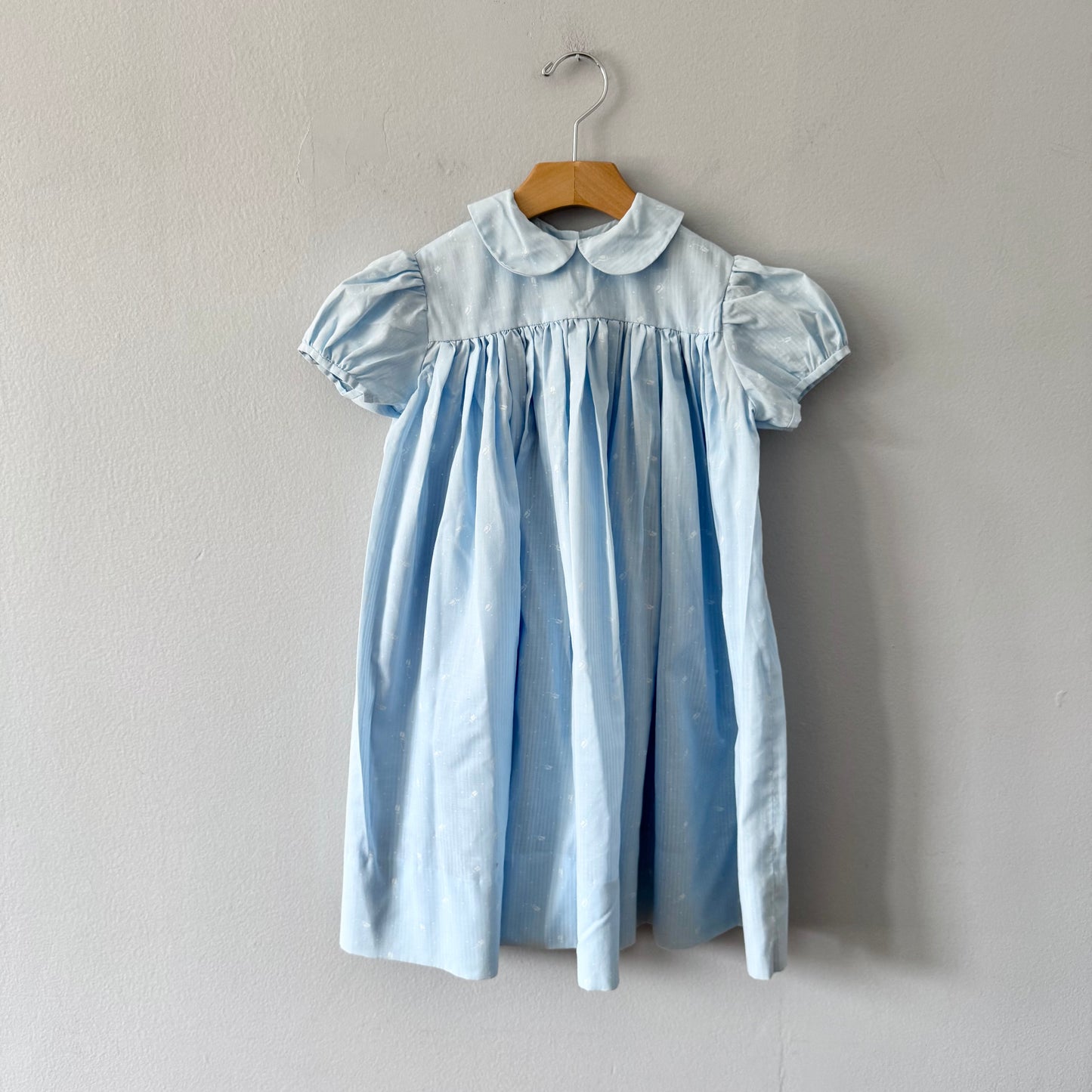 Vintage / Handmade light blue dress / 4-5Y