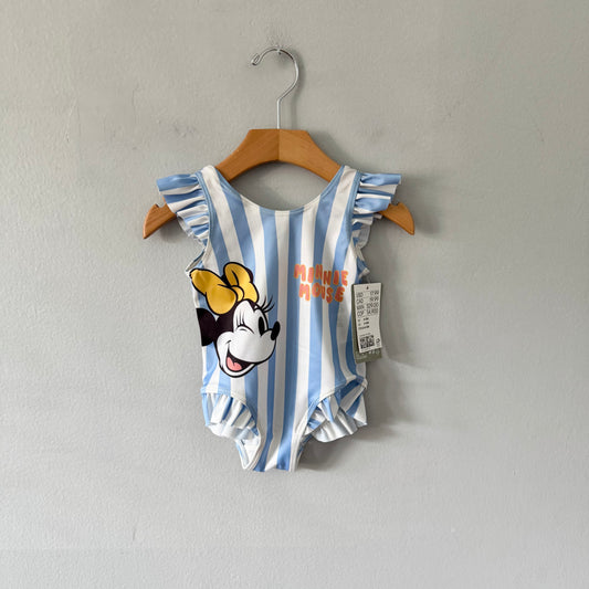 H&M / Minnie stripe swimwear / 6-12M - New with tag