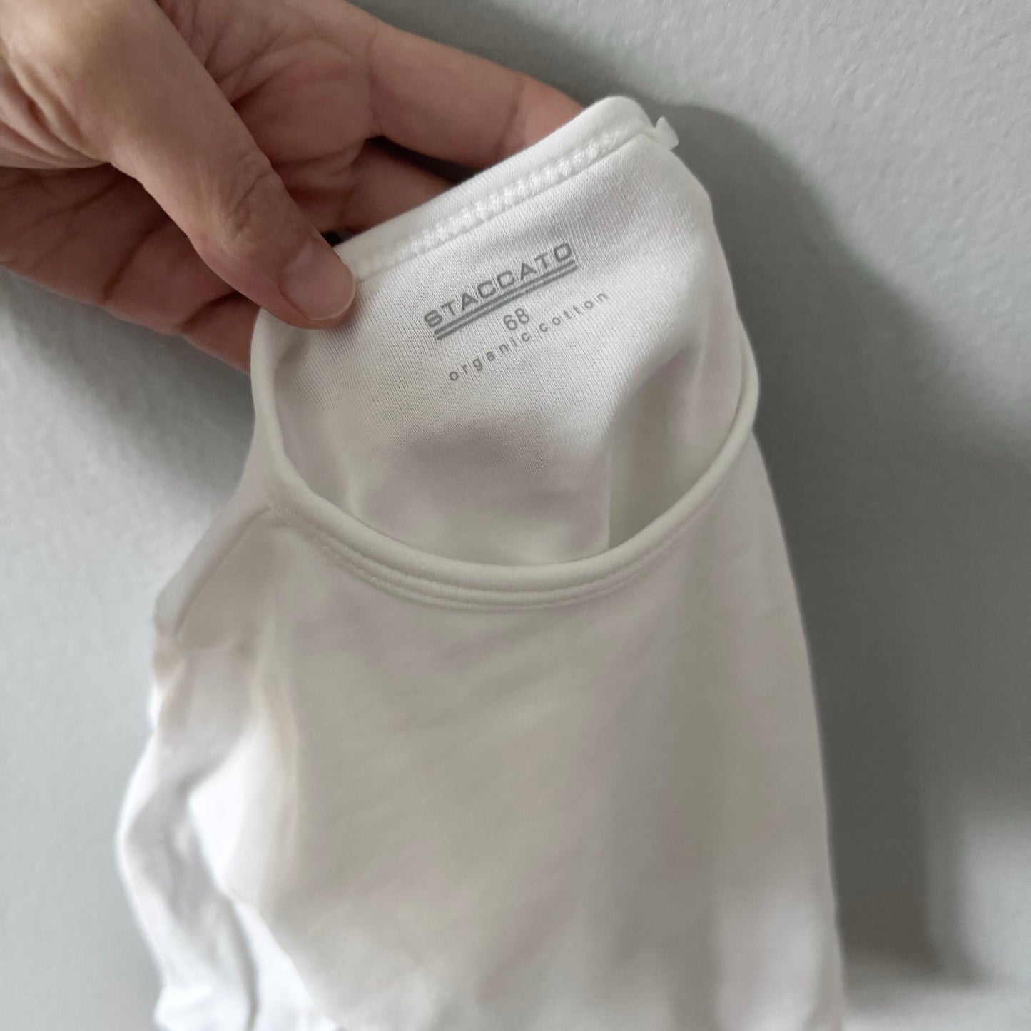 Staccato / White x cat long sleeve / 6M(68cm)