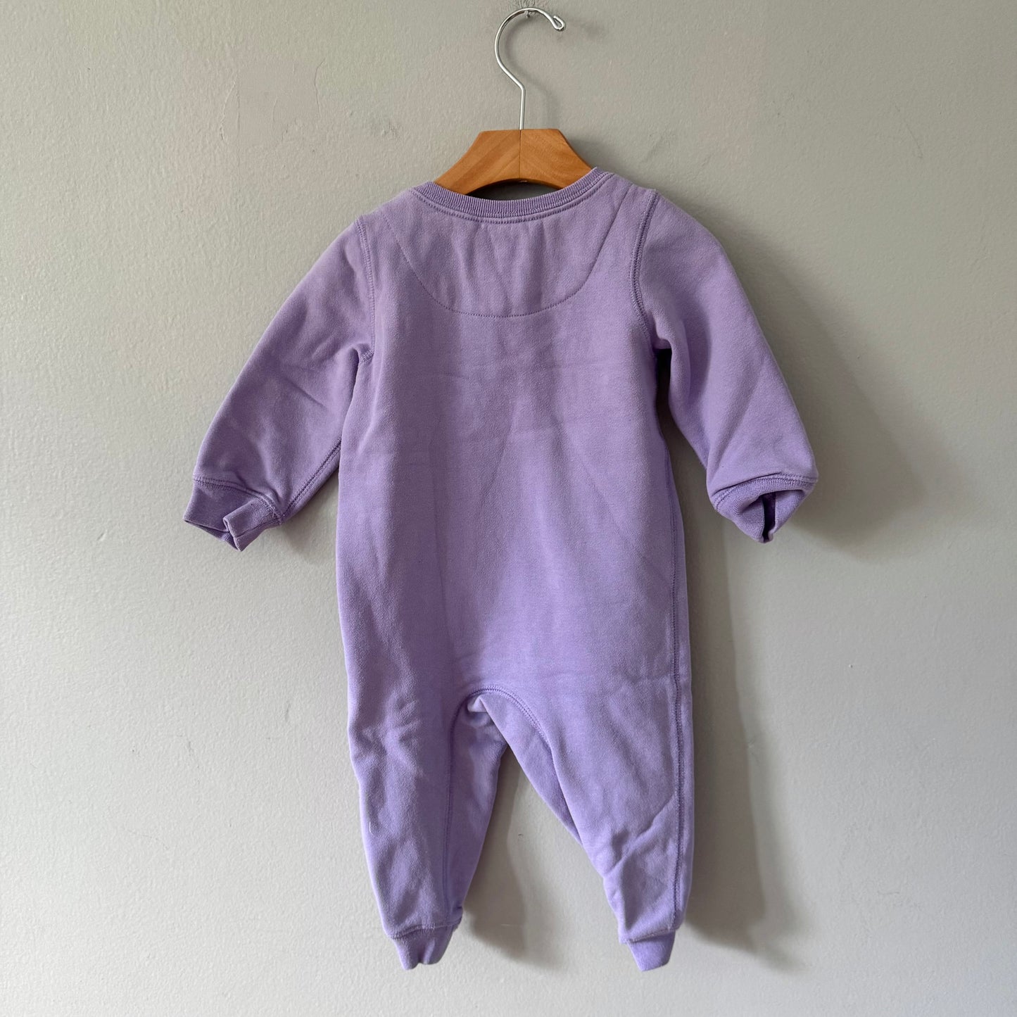 Roots / Light purple crew romper / 12-18M - 2 Available