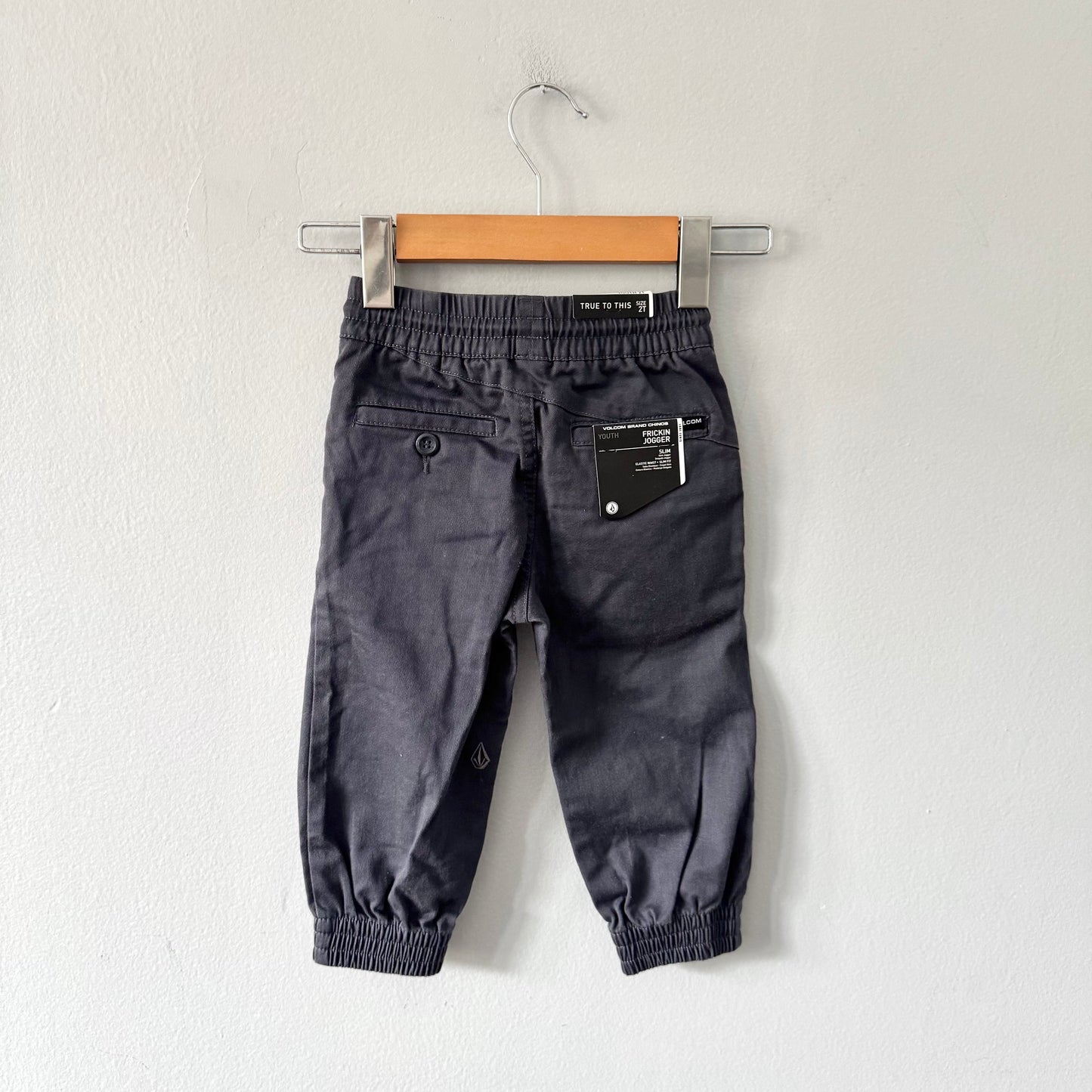 Volcom / Dark grey jogger pants / 2T - New with tag