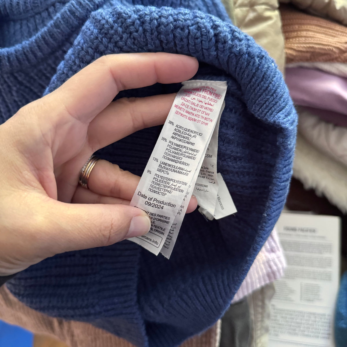 Sergent Major / Blue knit vest / 18M