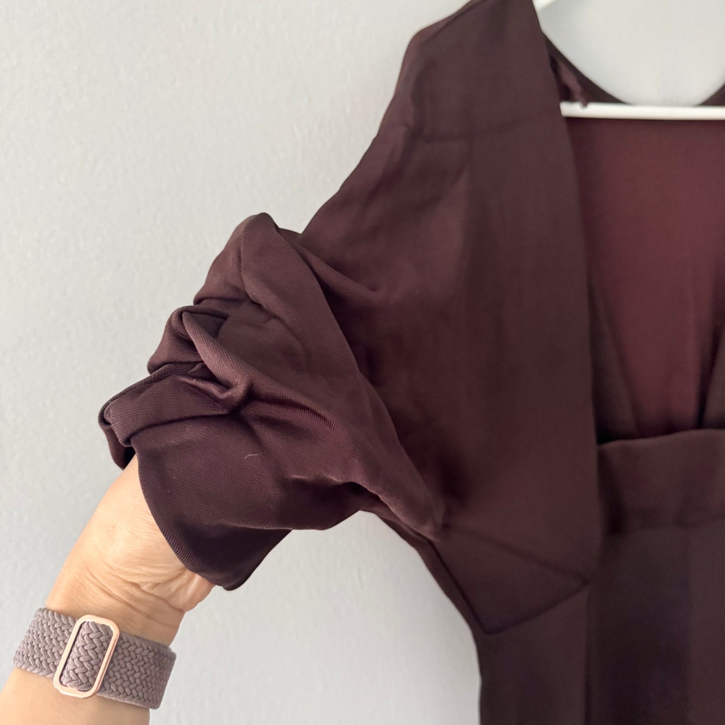 COS / Dark brown rayon/nylon dress / Women L