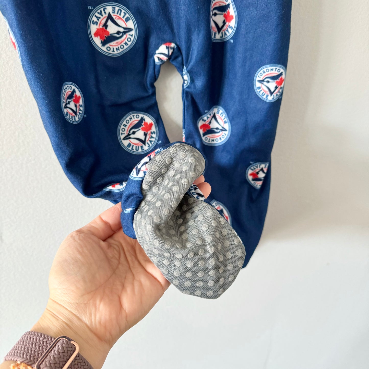 Toronto Blue Jays / Flannel Romper / 24M - New with tag