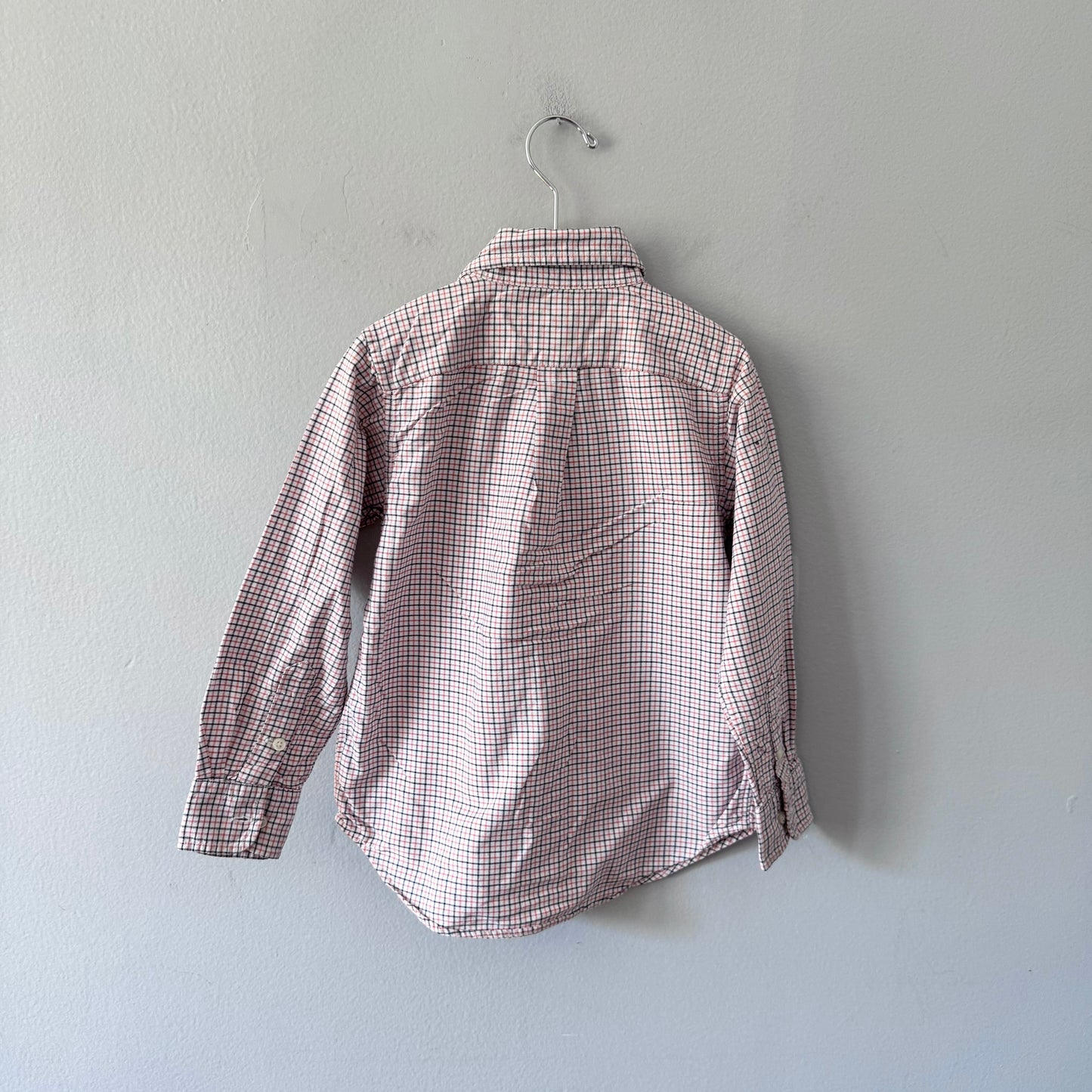 Polo Ralph Lauren / White orange check shirt / 5Y