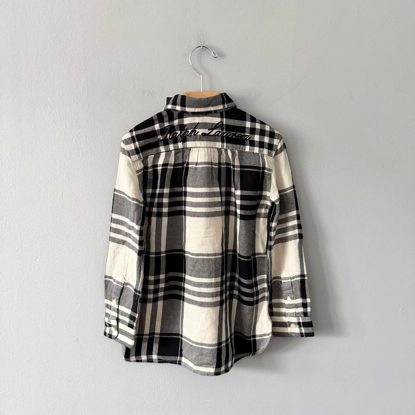Polo Ralph Lauren / Black x white woven shirt / 6Y - New with tag