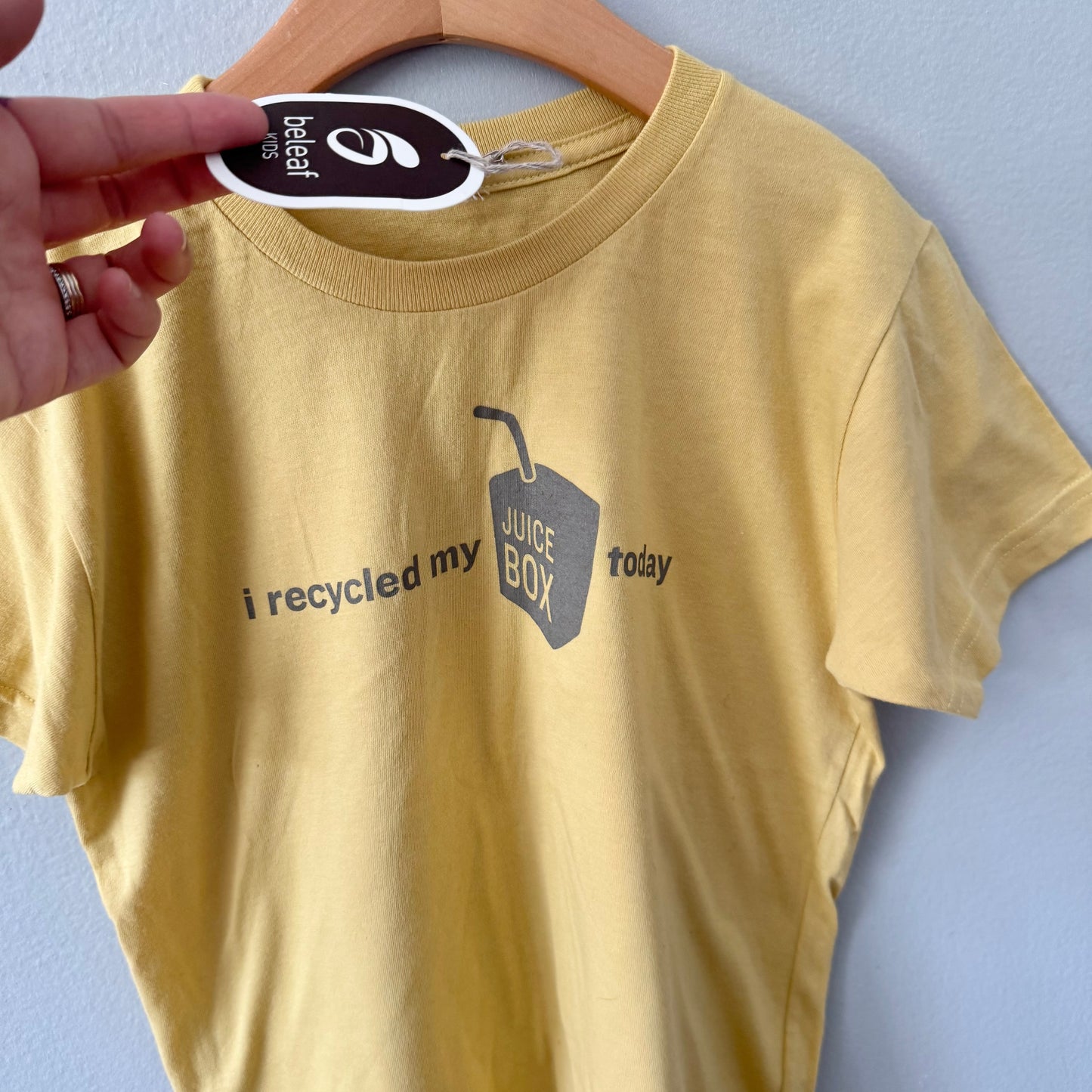 Beleaf Kids / Smokey yellow T-shirt / 8Y - New with tag