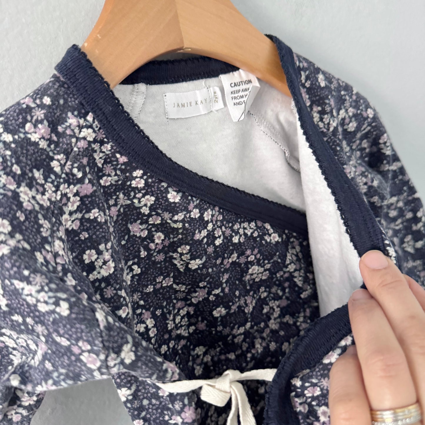Jamie Kay / Navy long sleeve onesie / 2Y
