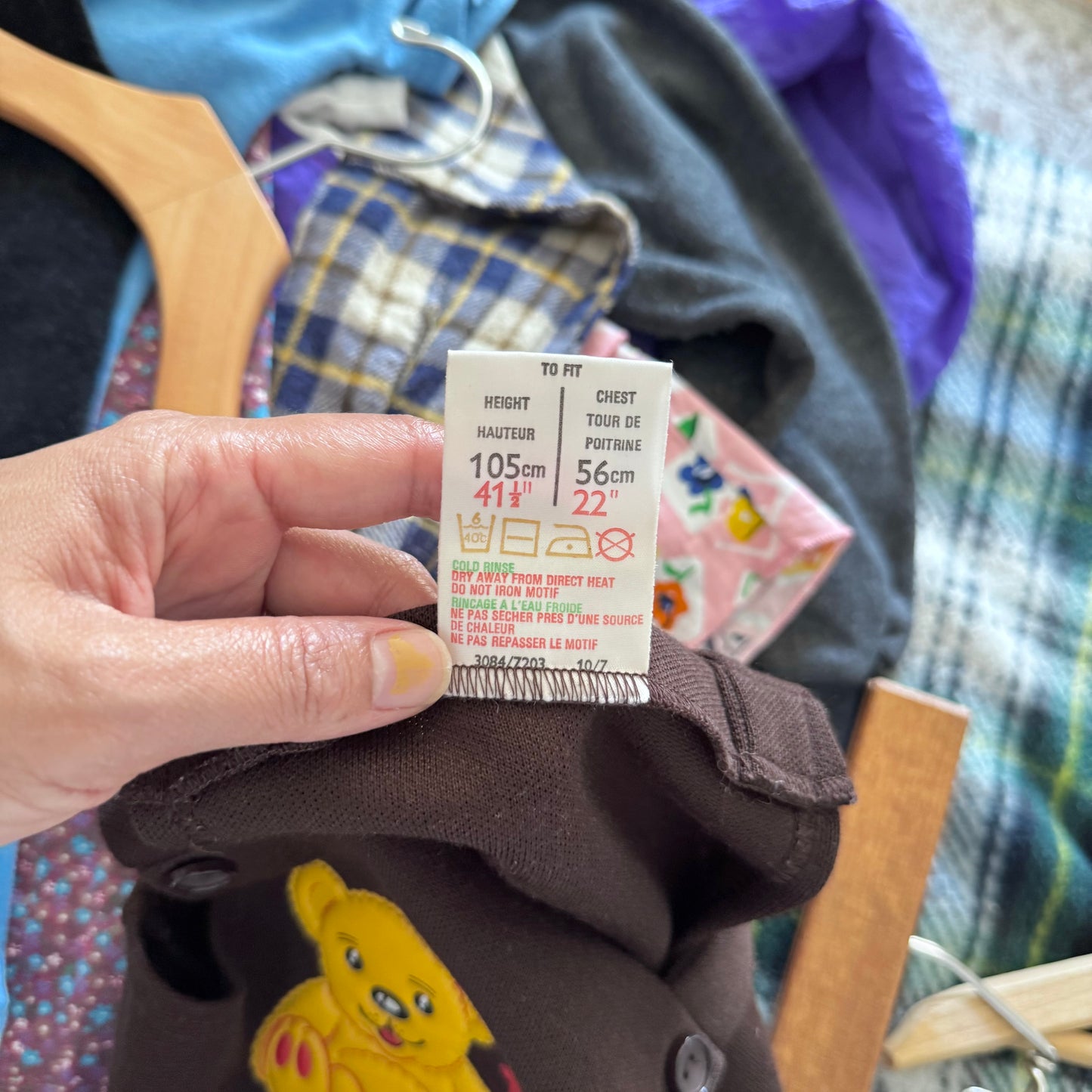 Vintage St. Michael / Brown overall skirt / 4Y