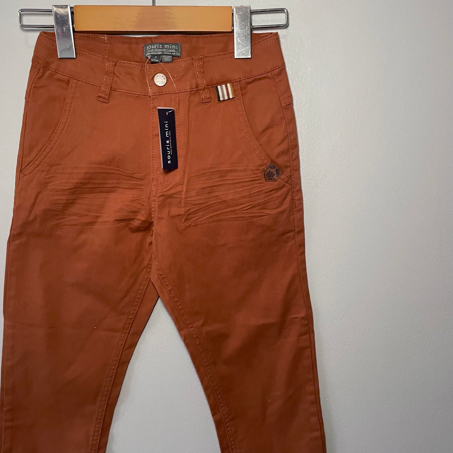 Souris Mini / Brown chino pants / 7Y - New with tag