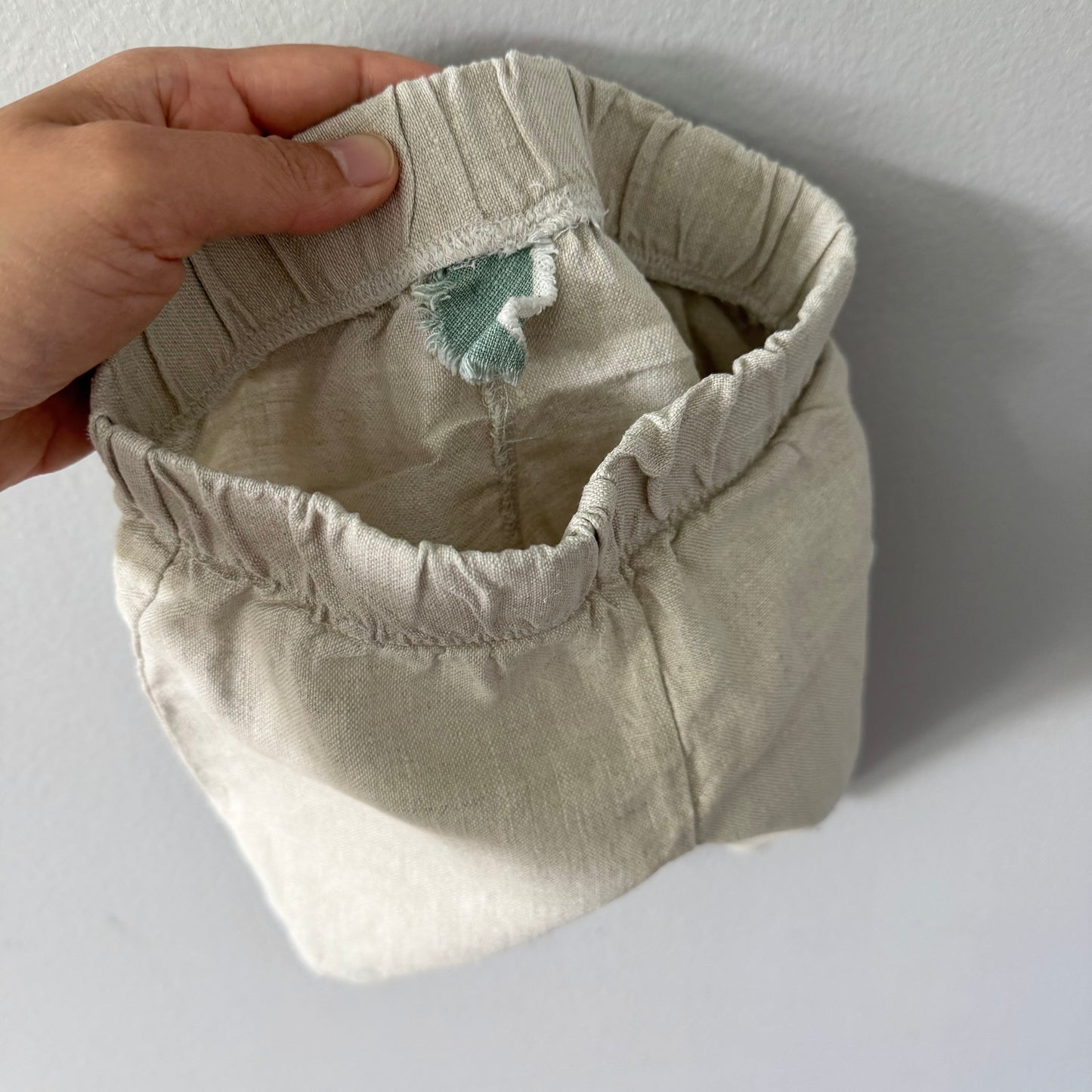 Handmade / Linen shorts - Light grey / 18M