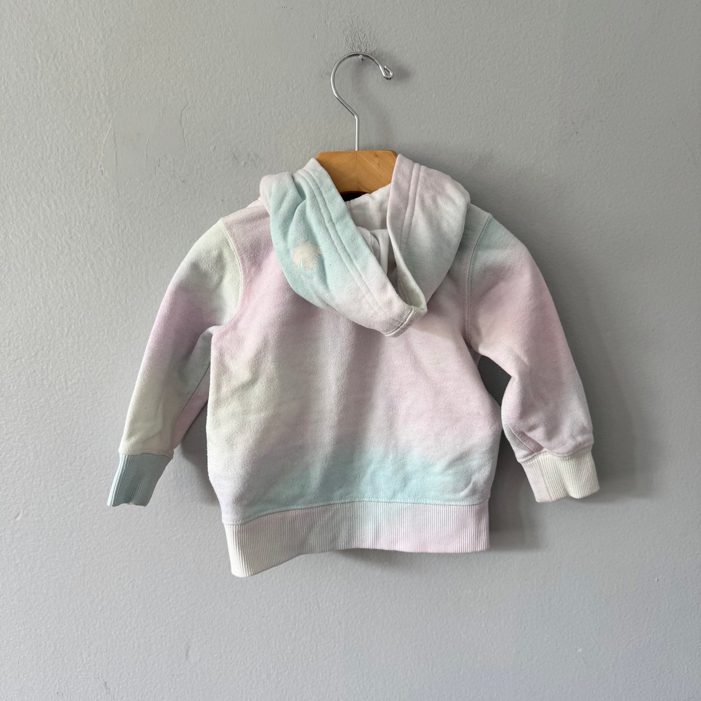 Roots / Pastel colour zip up hoodie / 12-18M