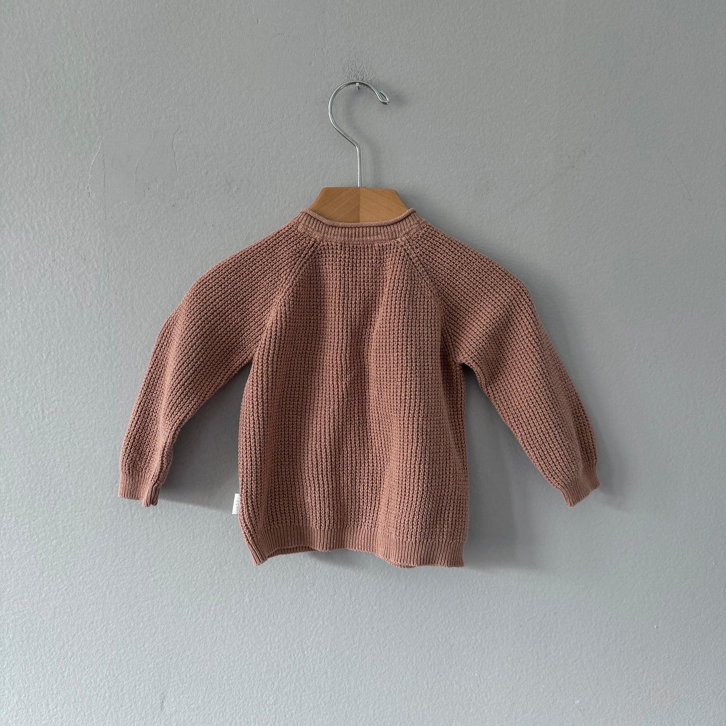 Noppies / Light brown cotton knit cardigan / 6-9M