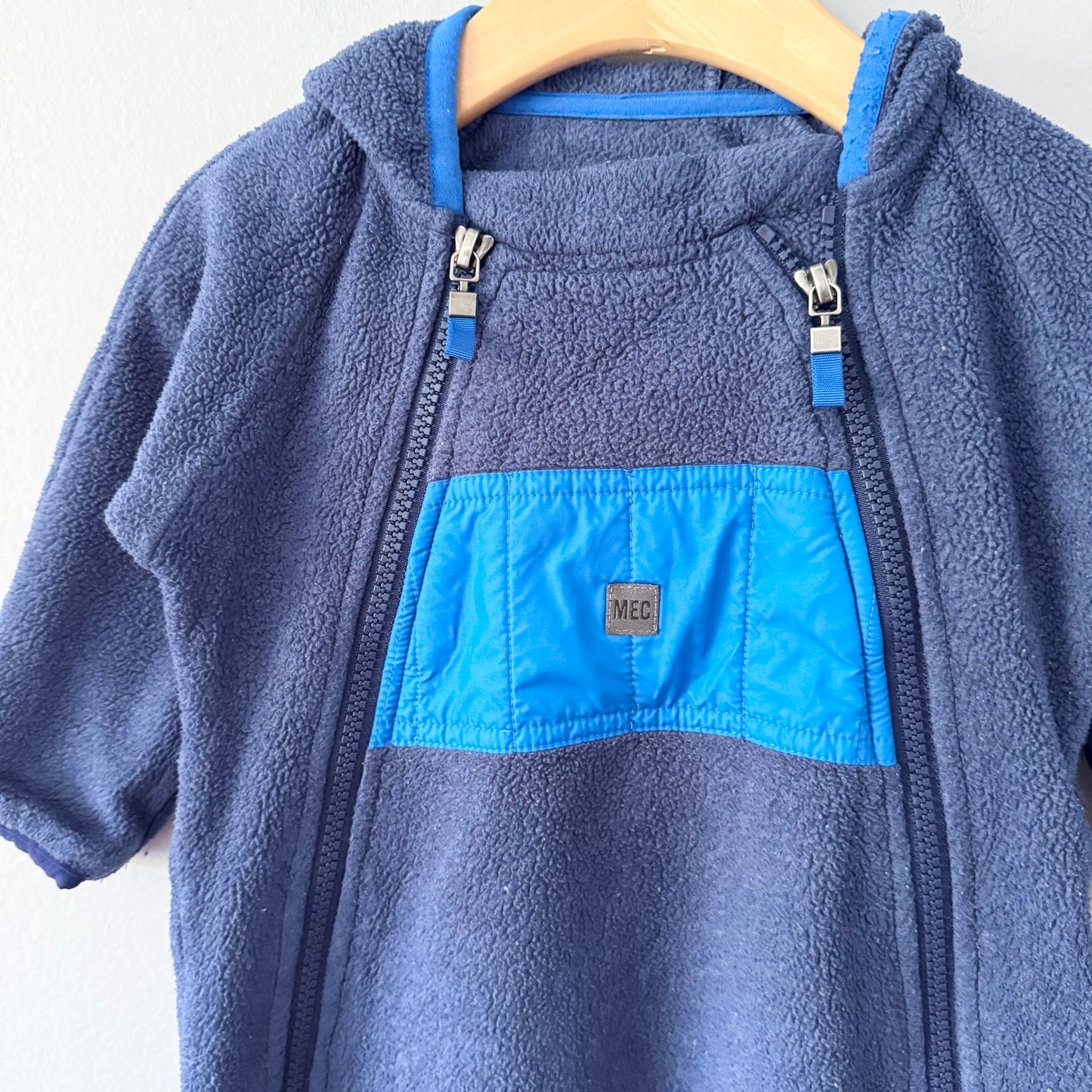Mec / Navy fleece bunting suit / 6M