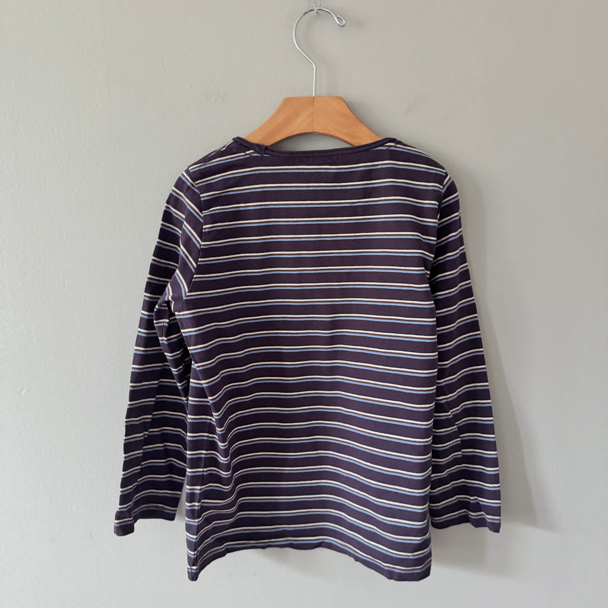 Sergent Major / Purple stripe long sleeve / 7Y