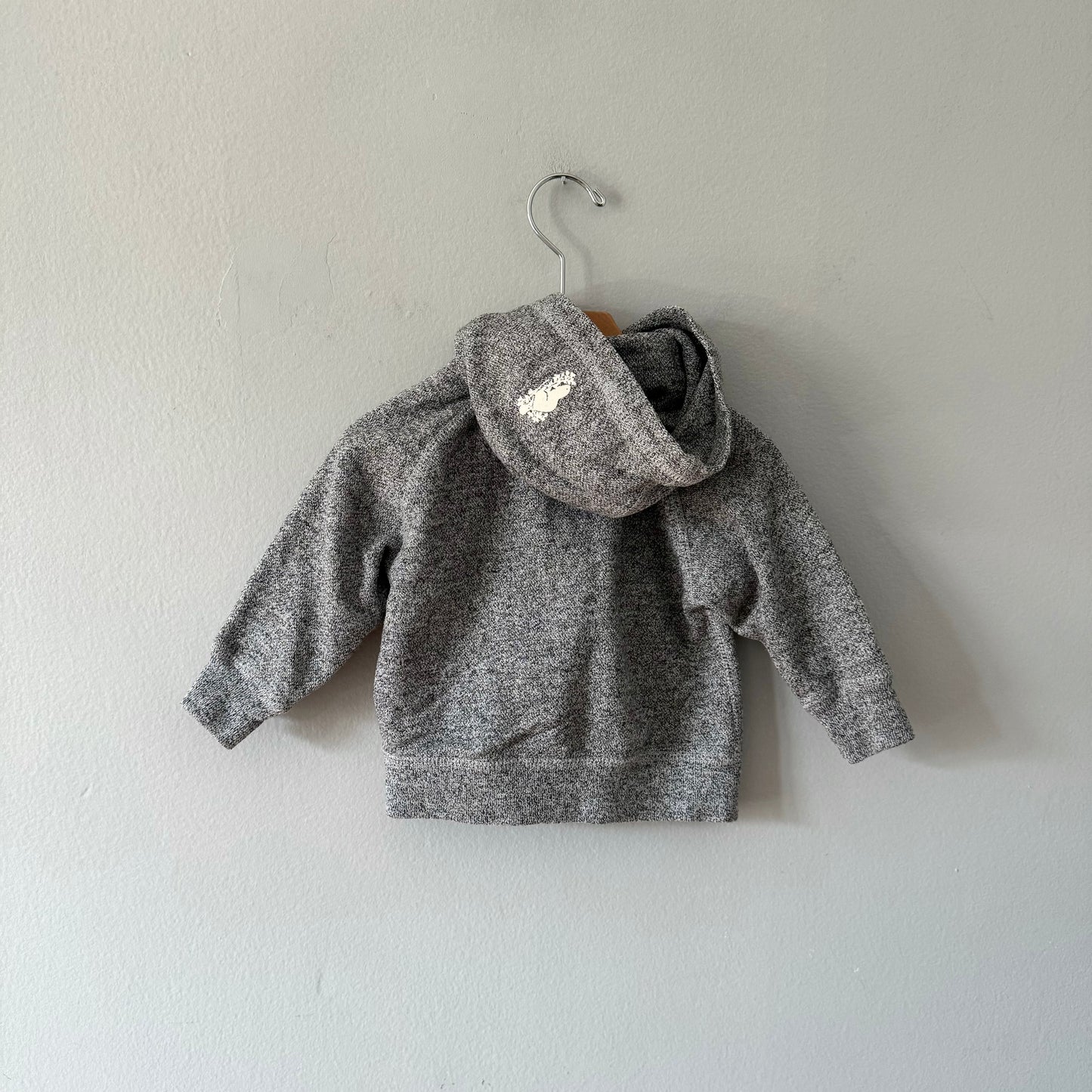 Roots / Salt & pepper x heart hoodie / 6-12M