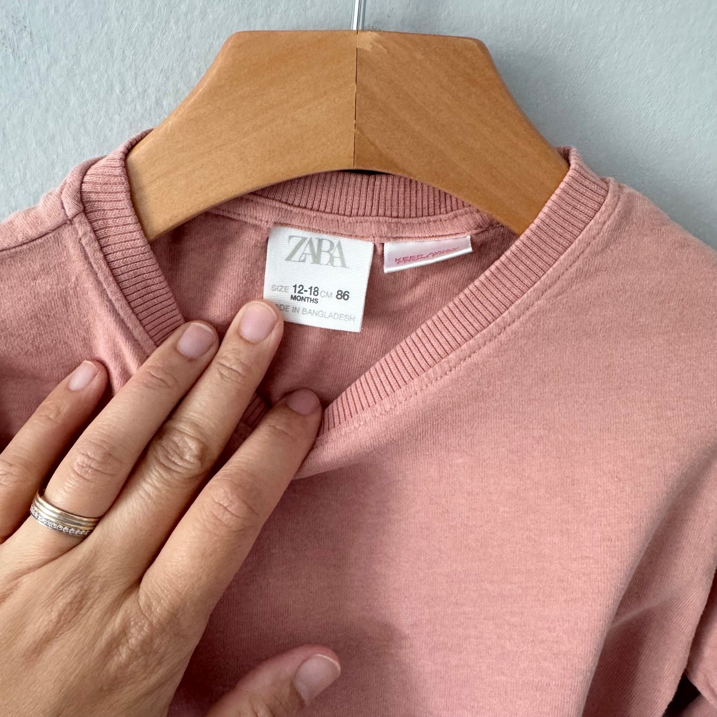 Zara / Orange brown long sleeve top / 12-18M