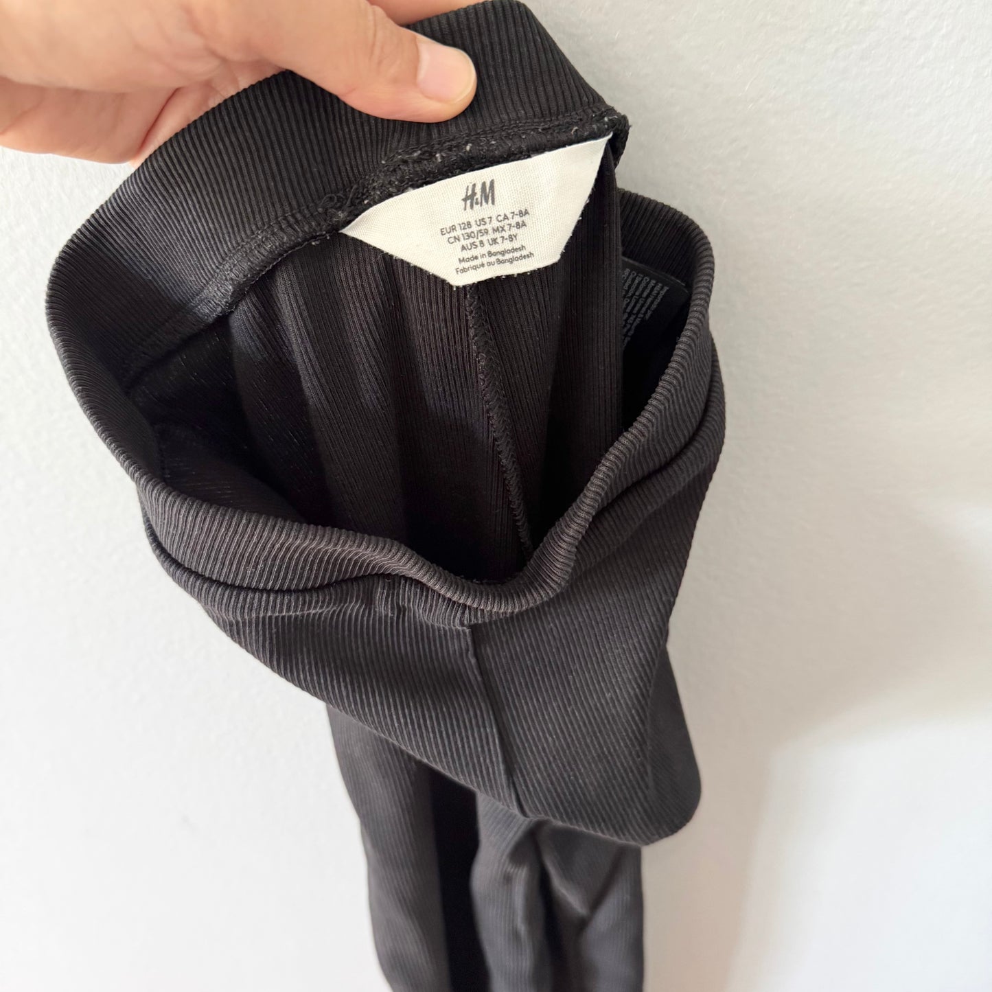 H&M / Ribbed flare leggings / 7-8Y
