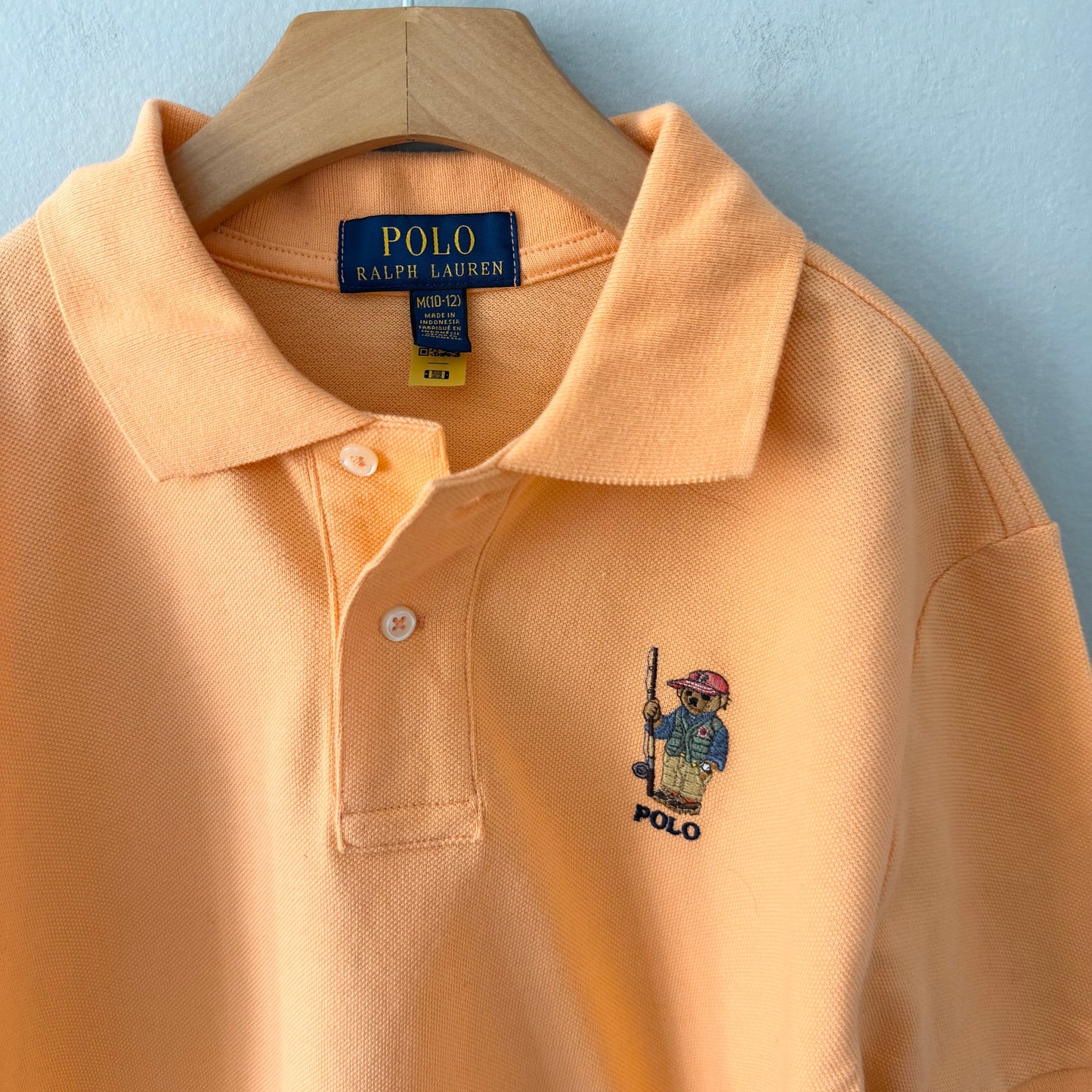 Polo Ralph Lauren / Orange polo bear polo shirt / 10-12Y - New with tag