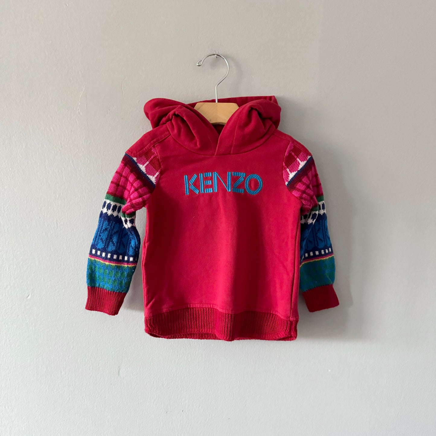 Kenzo / Red hoodie / 2Y