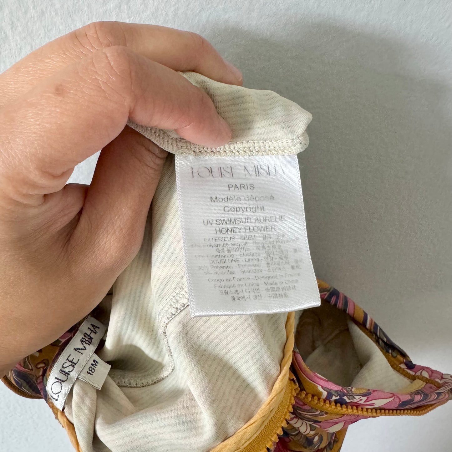 Louise Misha / Mustard x flower swimsuit / 18M