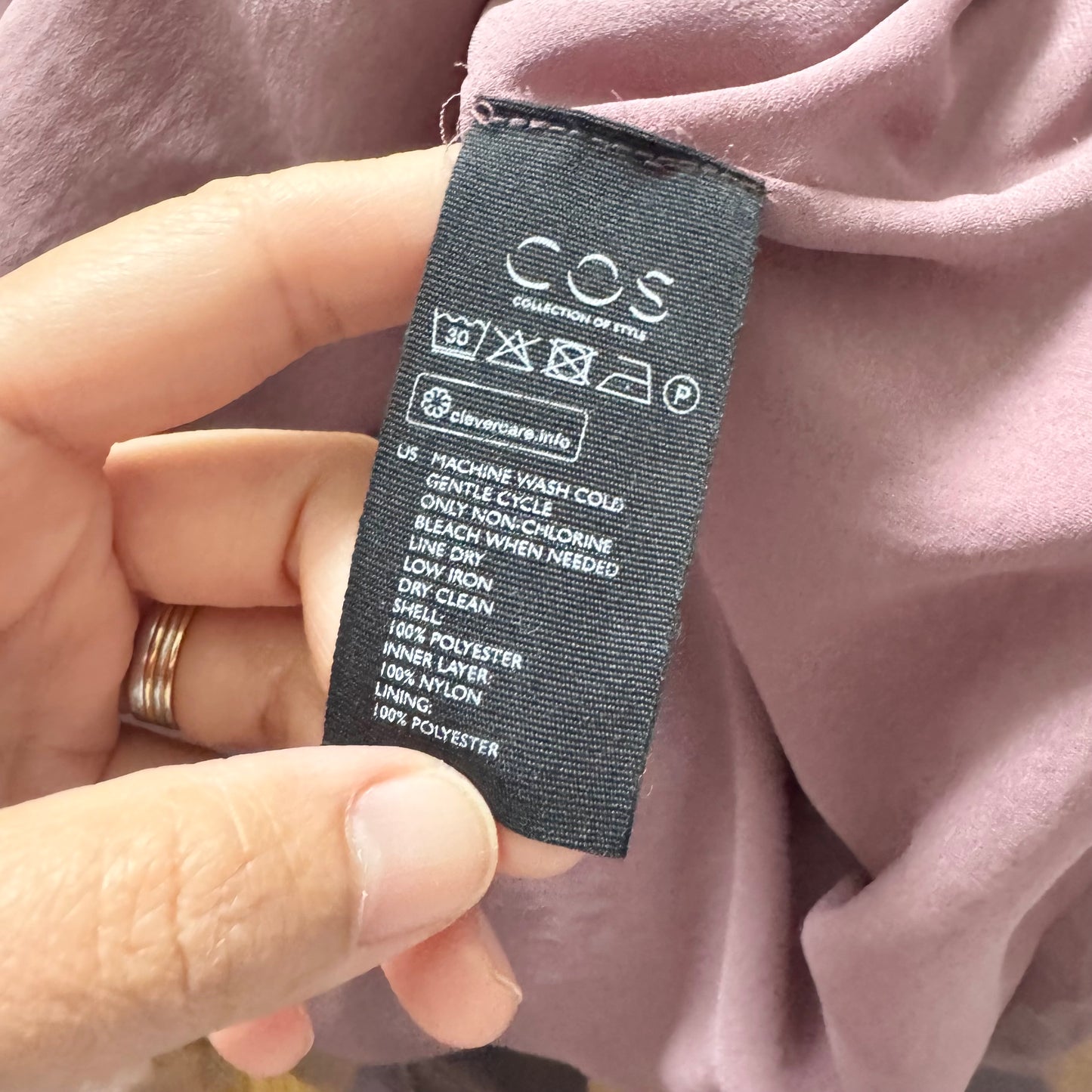 COS / Smokey rose tulle top / Women 10