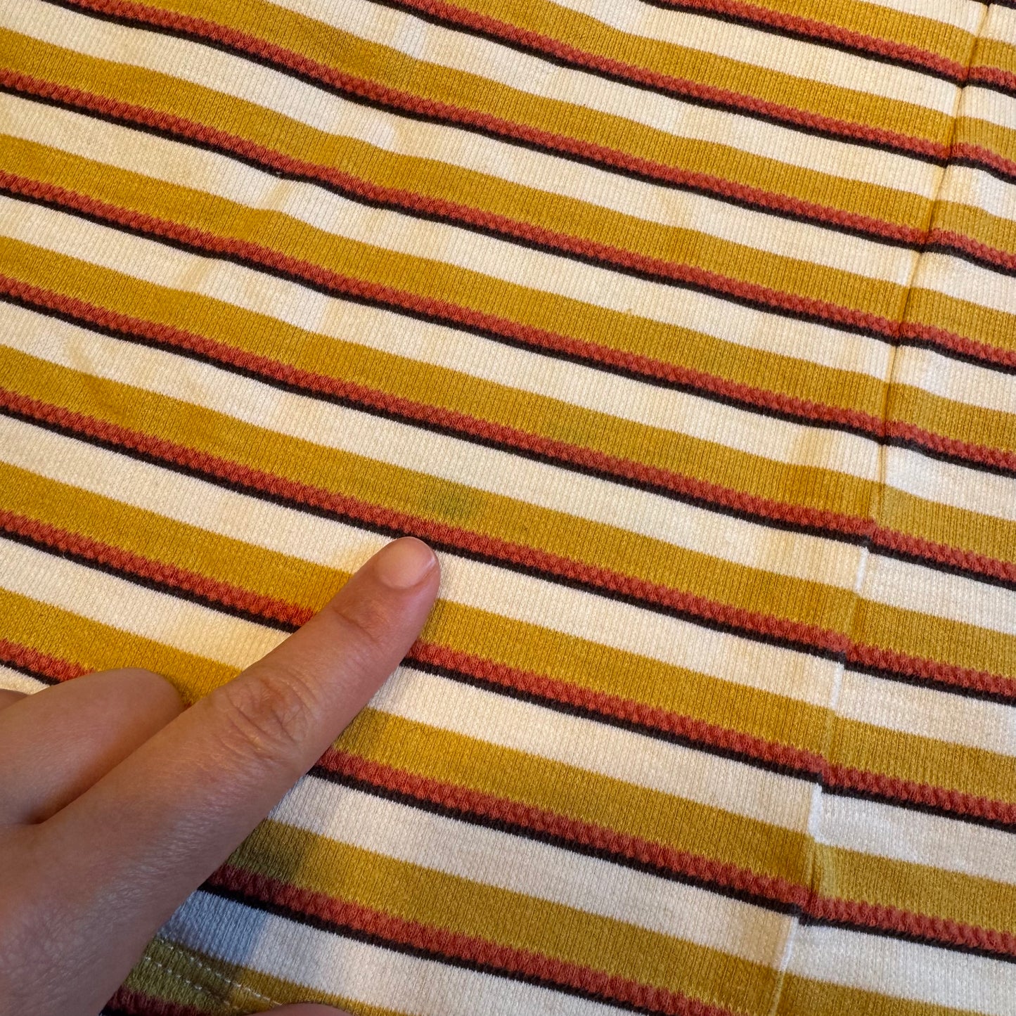 Vignette / Yellow stripe twirl dress / 2Y