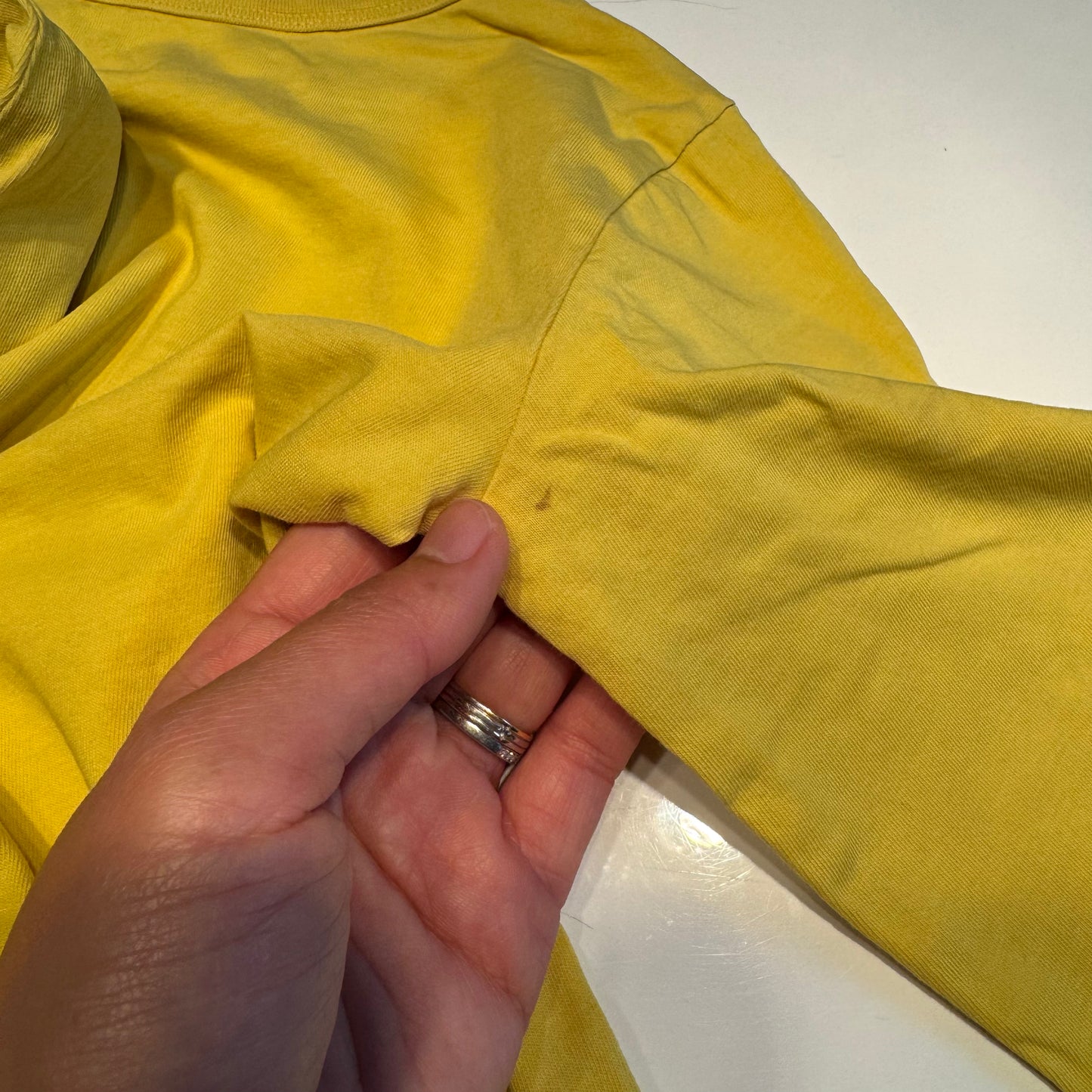H&M / Yellow Mickey long sleeve T-shirt / 2-4Y