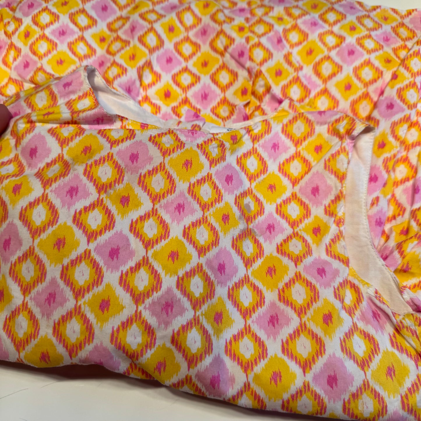 Toobydoo / Yellow pink dress / 4Y