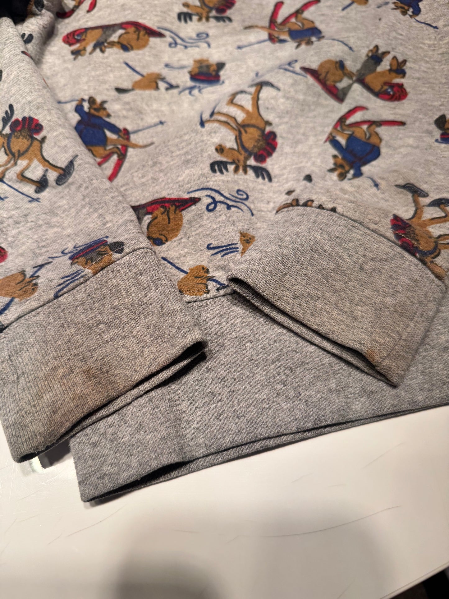 Tucker + Tate / Light grey x moose sweatshirt / 4T