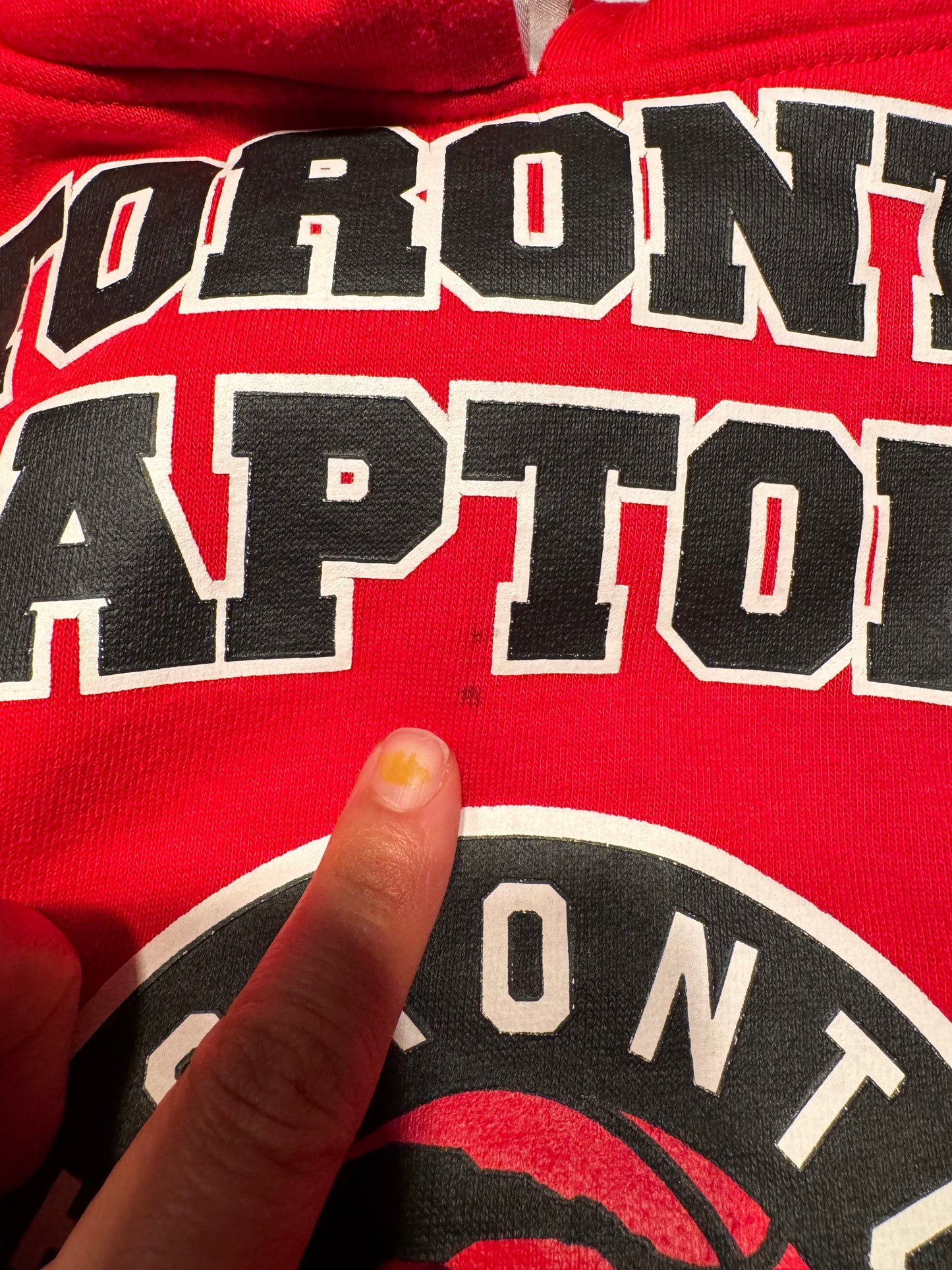 NBA / Toronto Raptors red hoodie / 6Y