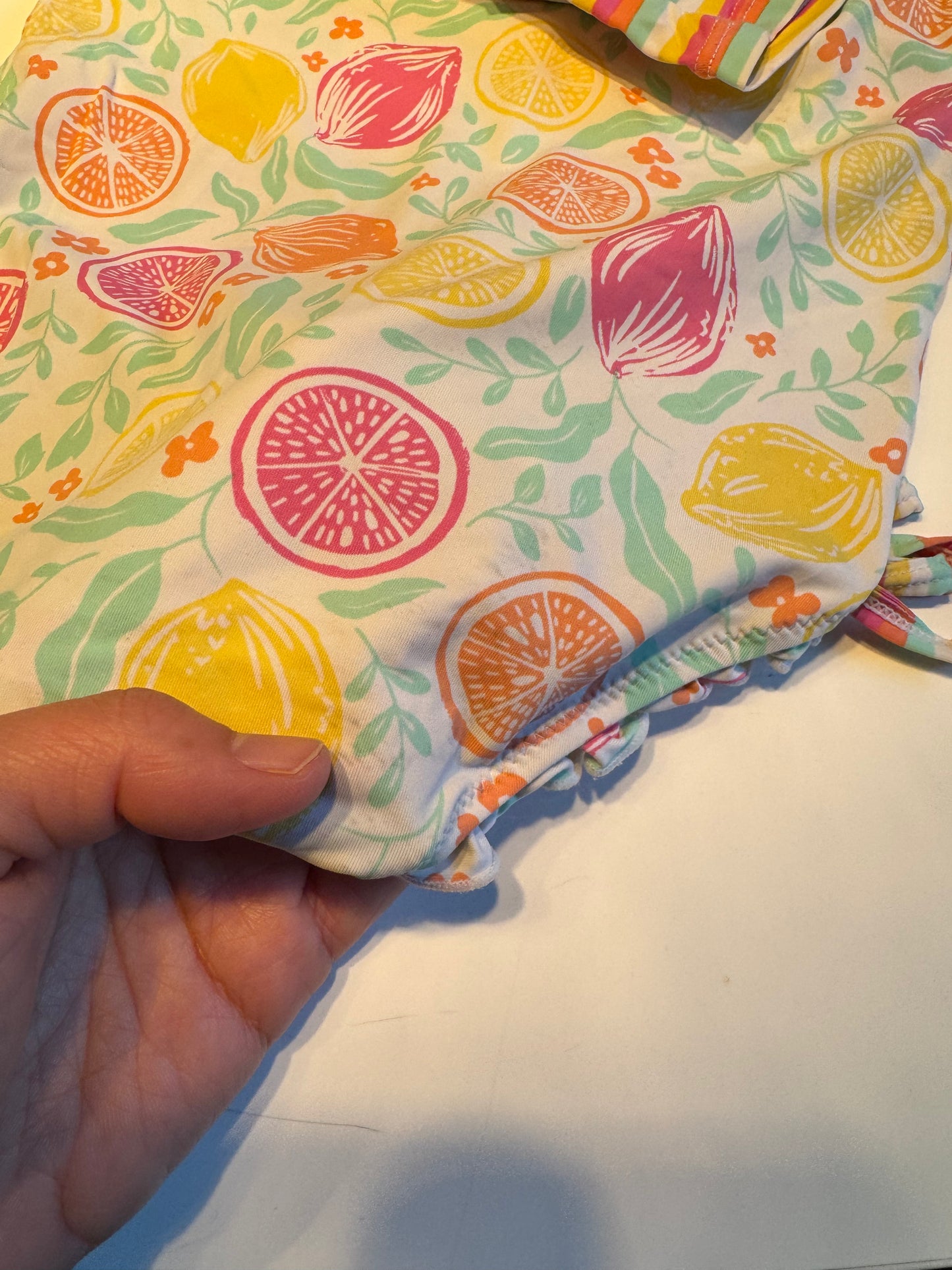 Hatley / Haut de protection UV orange et citron / 18-24 mois