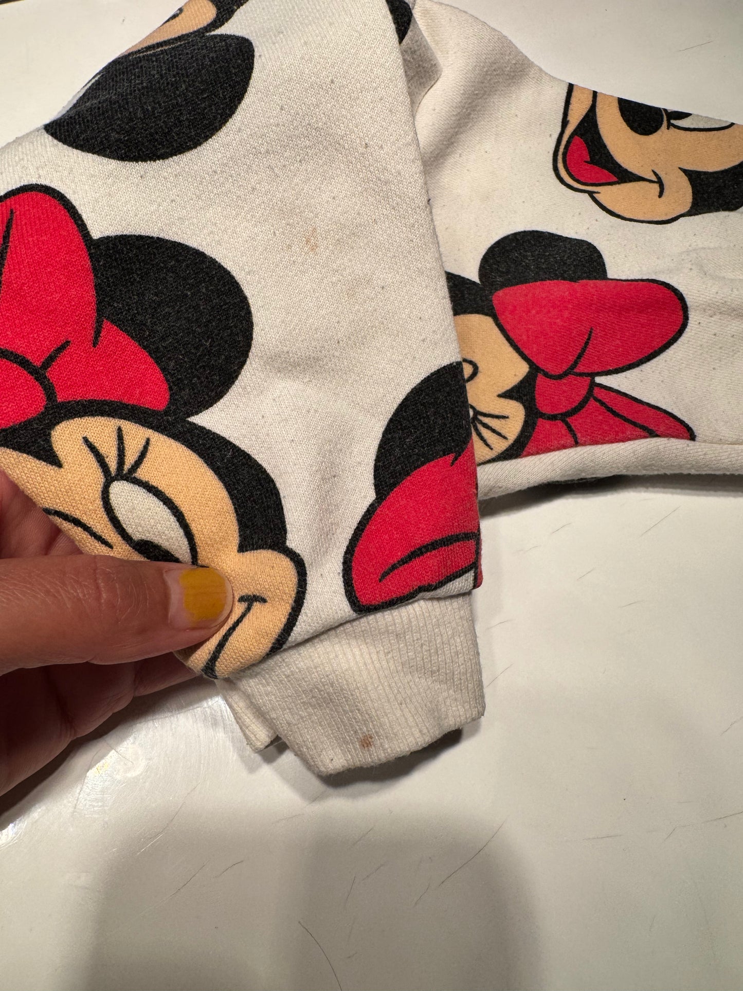 H&M x Disney / White Mickey & Minnie crew set / 2-3Y
