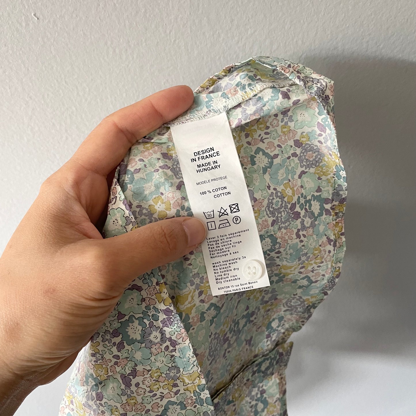 Bonton / Floral blouse / 12M