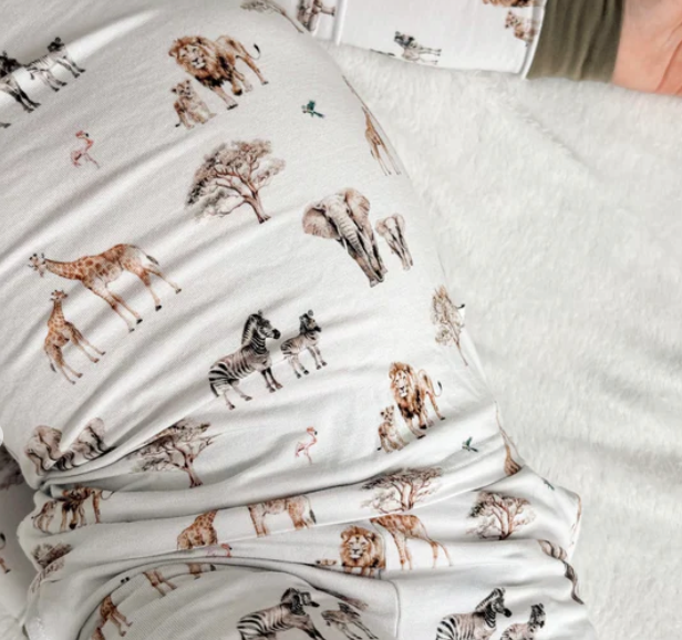 Lovely Littles / Safari bamboo sleep set / 2, 3, 4, 5-6, 7-8T