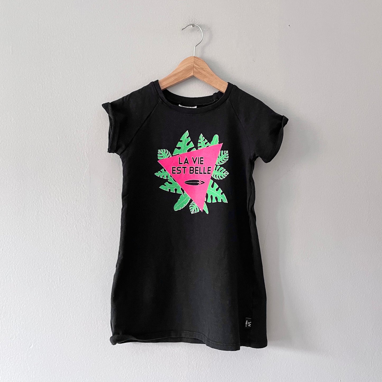 Surfing Ninjas / Black sweat dress / 3T