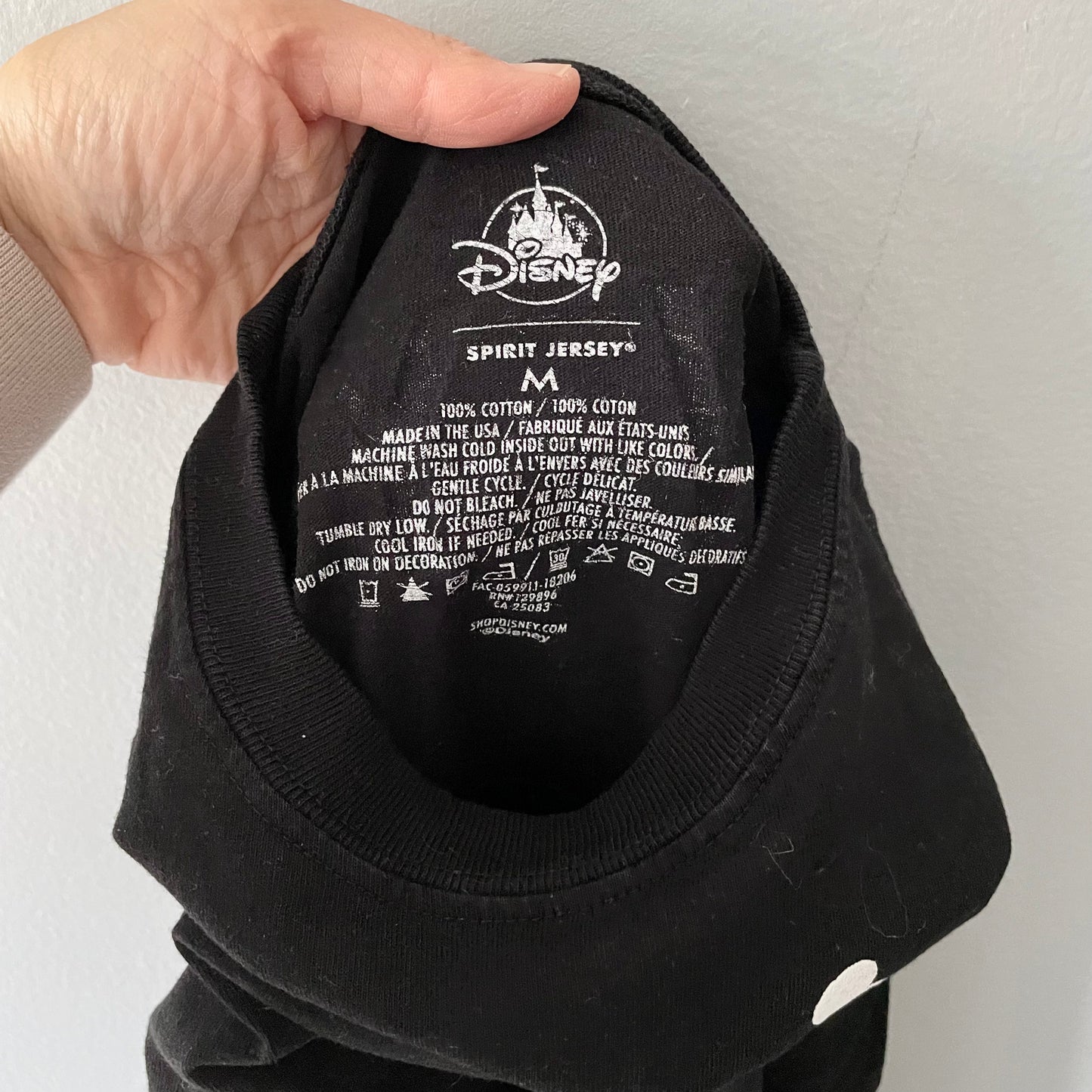 Disney / Black spirit jersey / M(9-10Y)