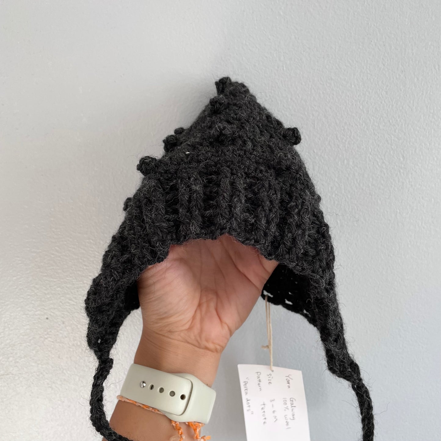 tetote / Polka dots pixie hat / 3-6M