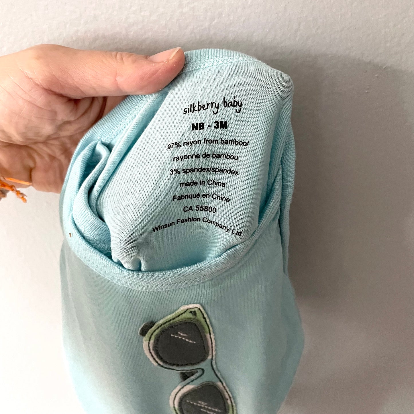 Silkberry baby / Bamboo rayon onesie / 0-3M