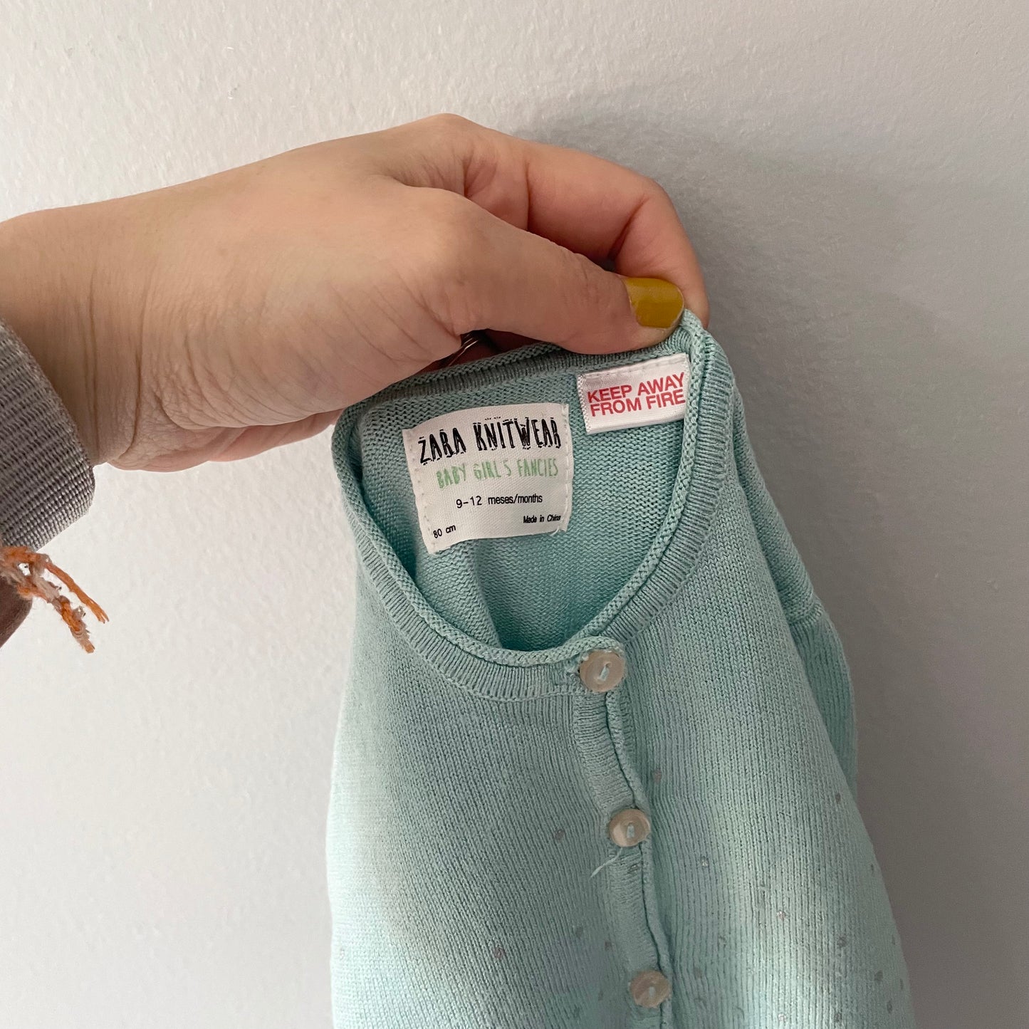 Zara / Viscose x linen cardigan / 9-12M